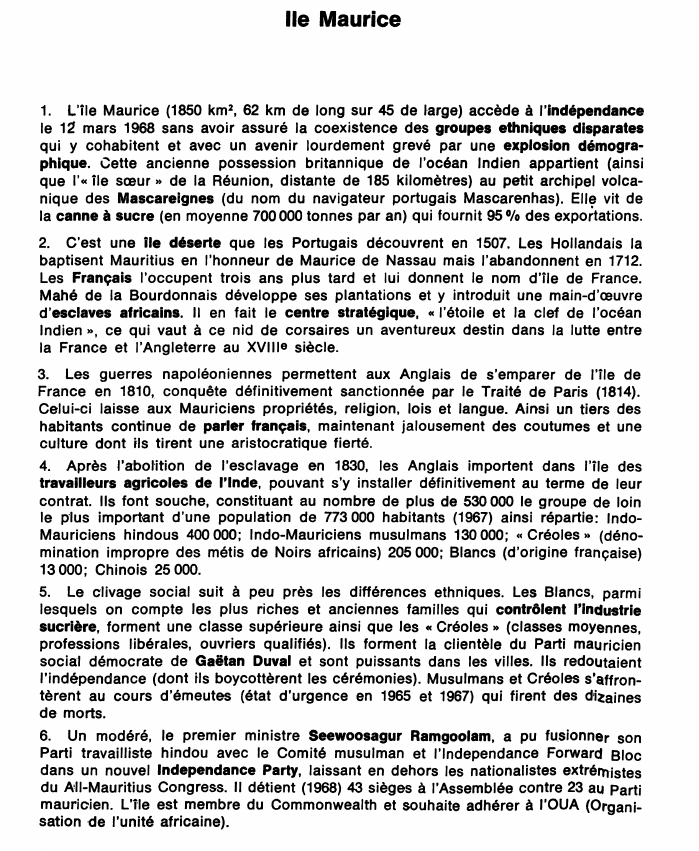 Prévisualisation du document Ile Maurice
