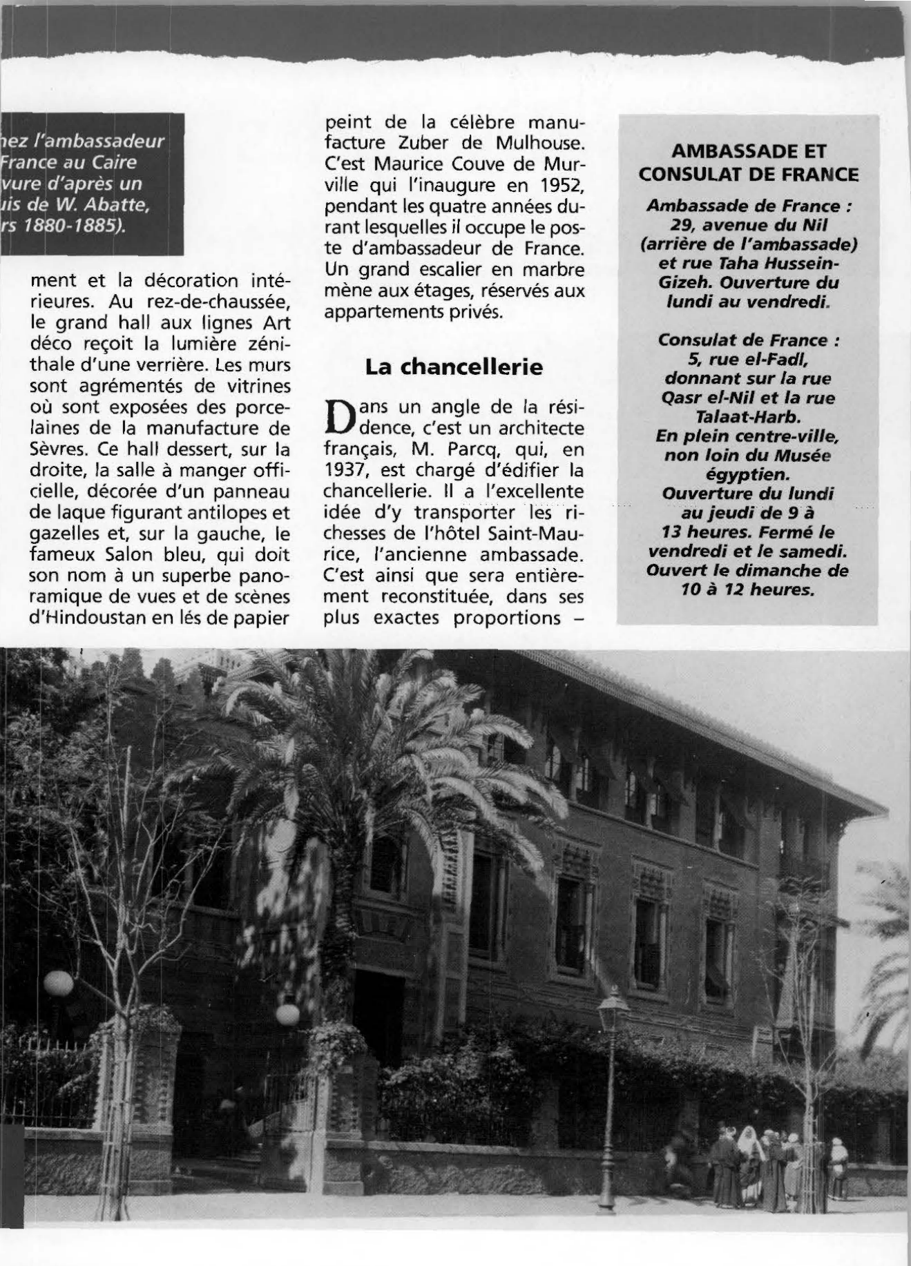 Prévisualisation du document ILes ambassades françaises en Égypte