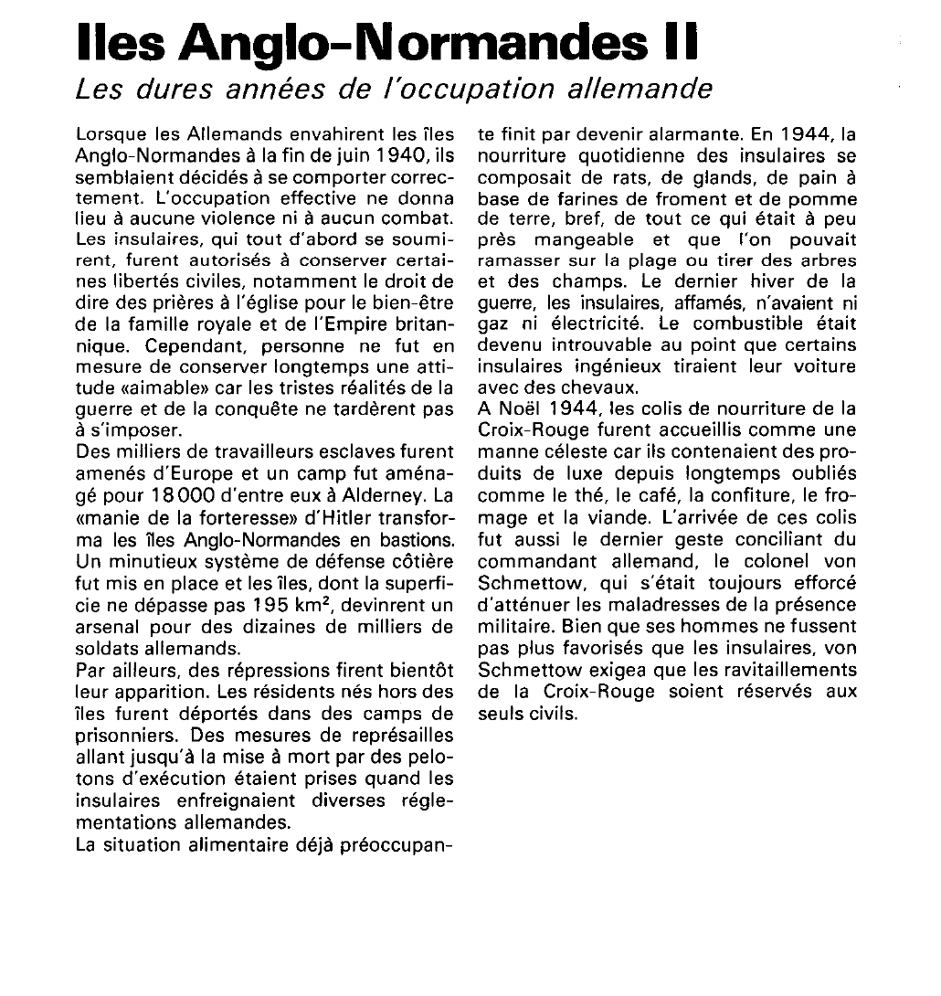 Prévisualisation du document Iles Anglo-Normandes (seconde guerre mondiale).
