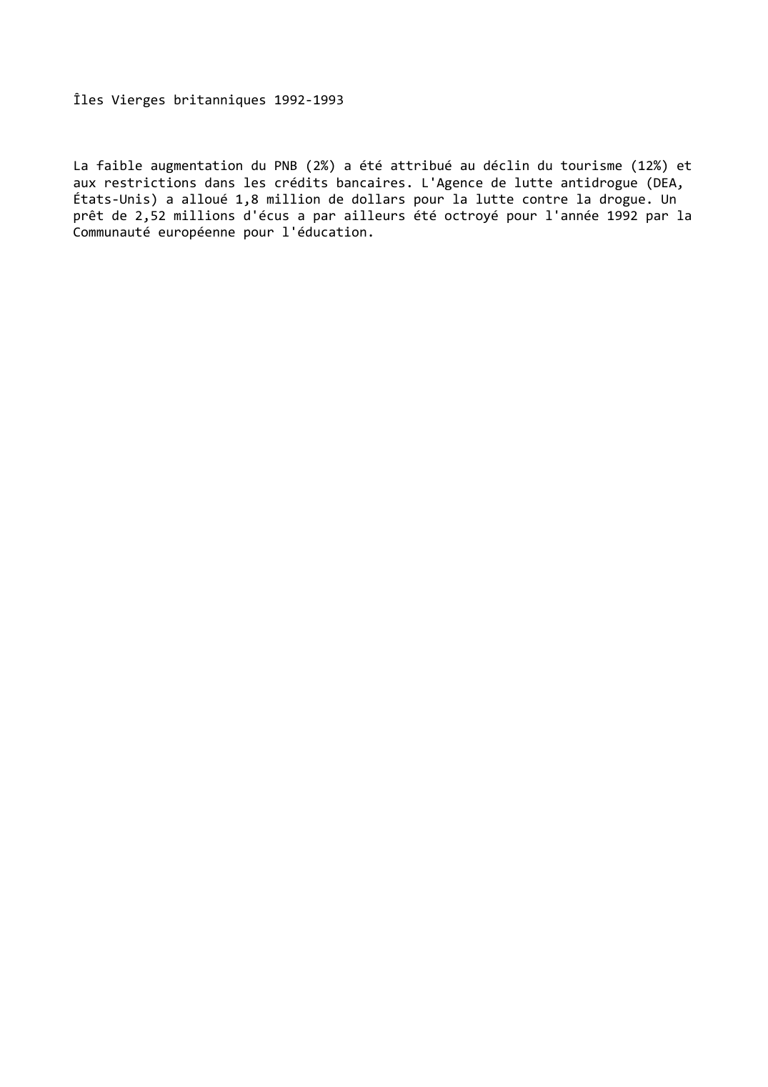 Prévisualisation du document Îles Vierges britanniques (1992-1993)