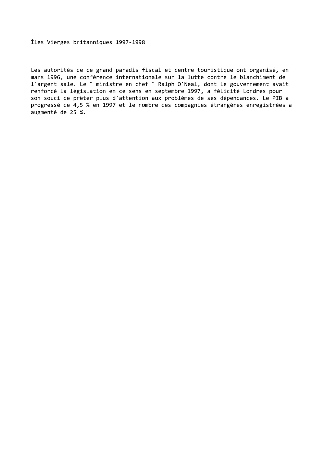 Prévisualisation du document Îles Vierges britanniques (1997-1998)