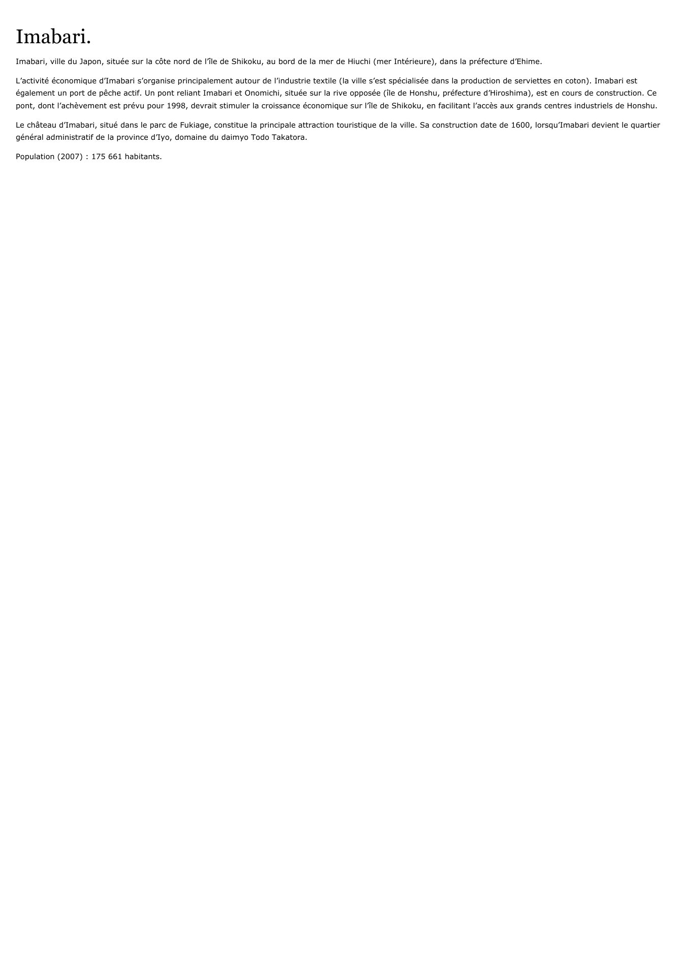 Prévisualisation du document Imabari.