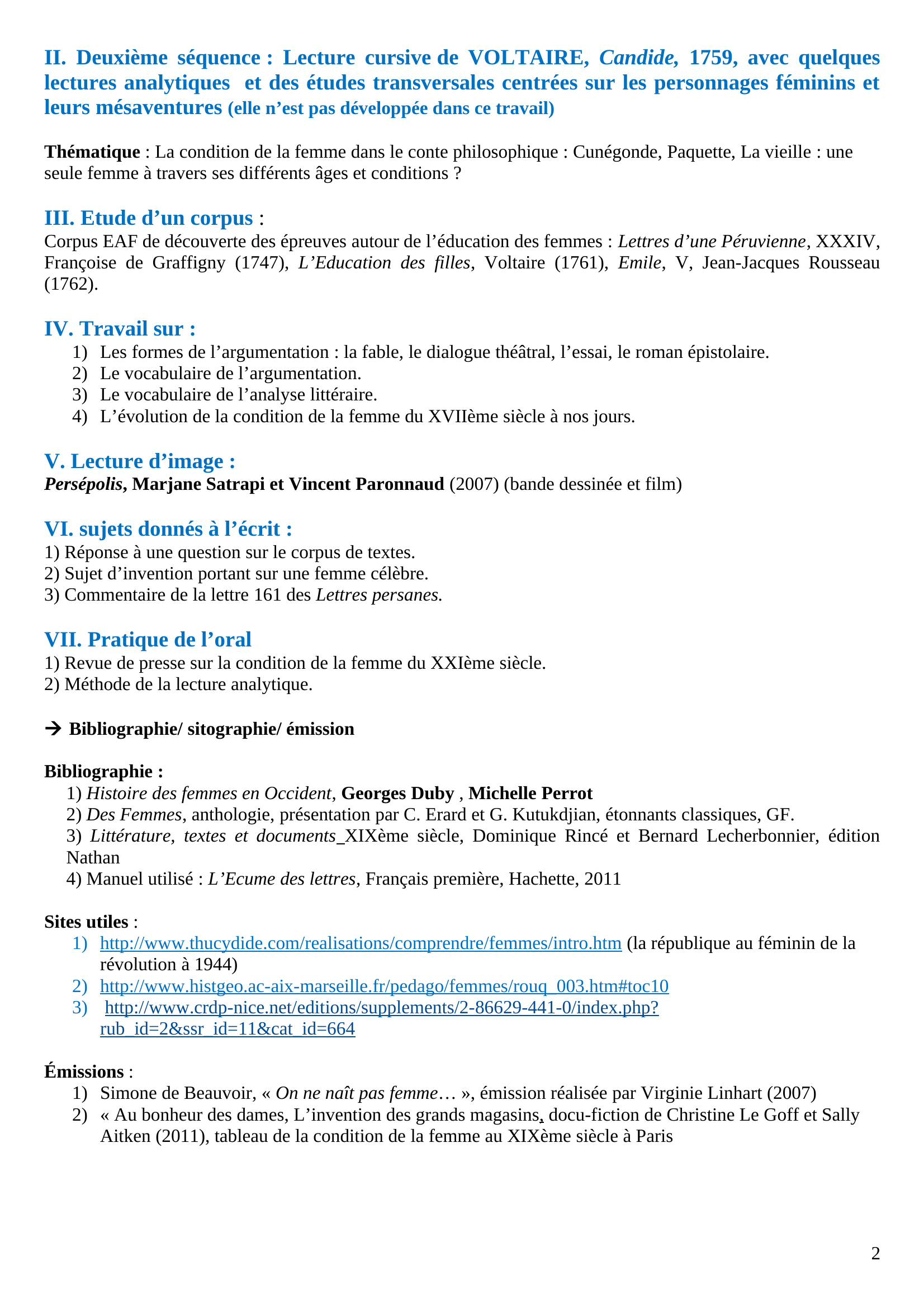 Prévisualisation du document Images de la femme dans la littérature du XVIIème siècle à nos jours