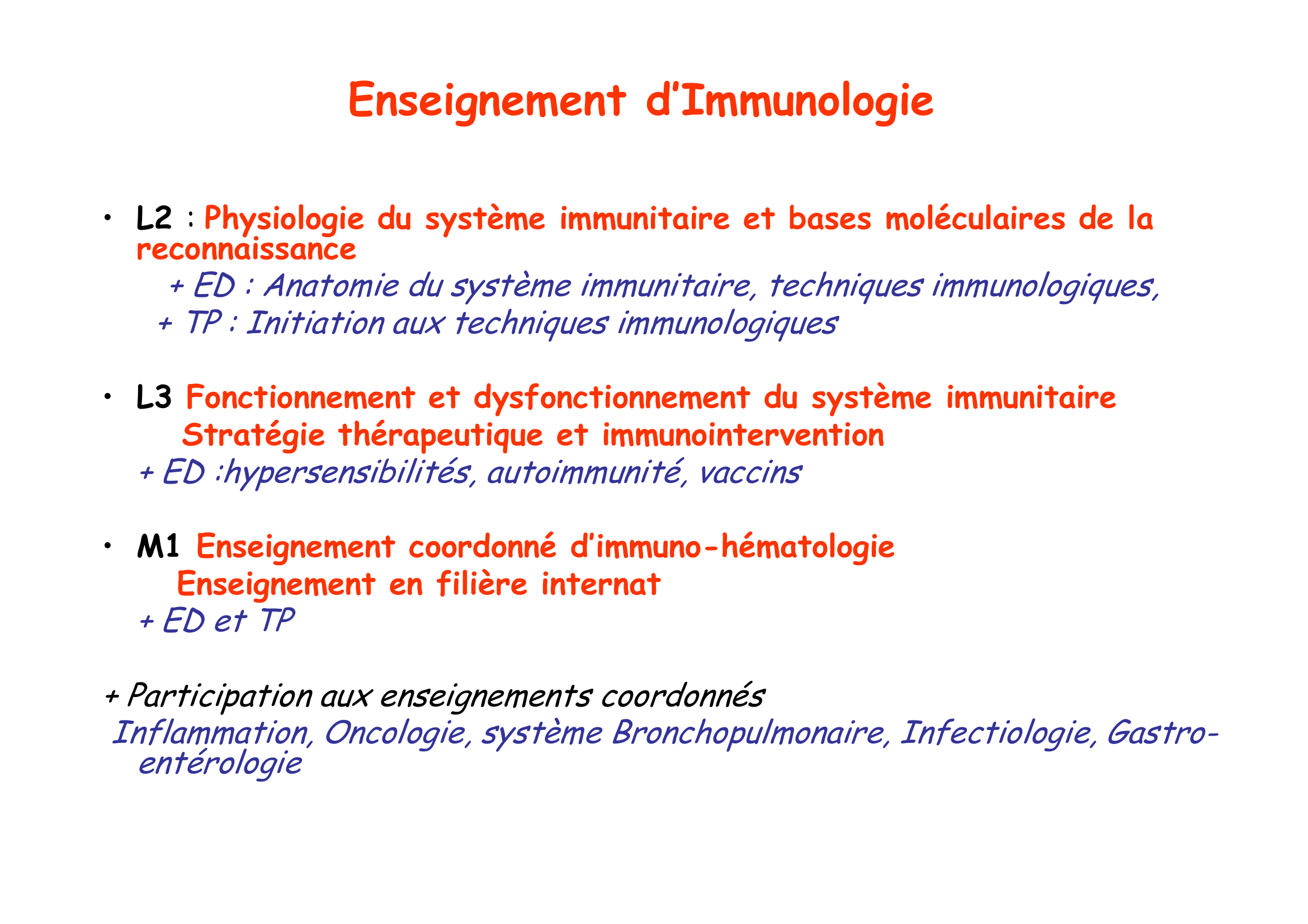 Prévisualisation du document Immunologie
Prof Monique Capron, Dr Nadine Roger,
Dr Christophe Carnoy, Dr Emmanuel