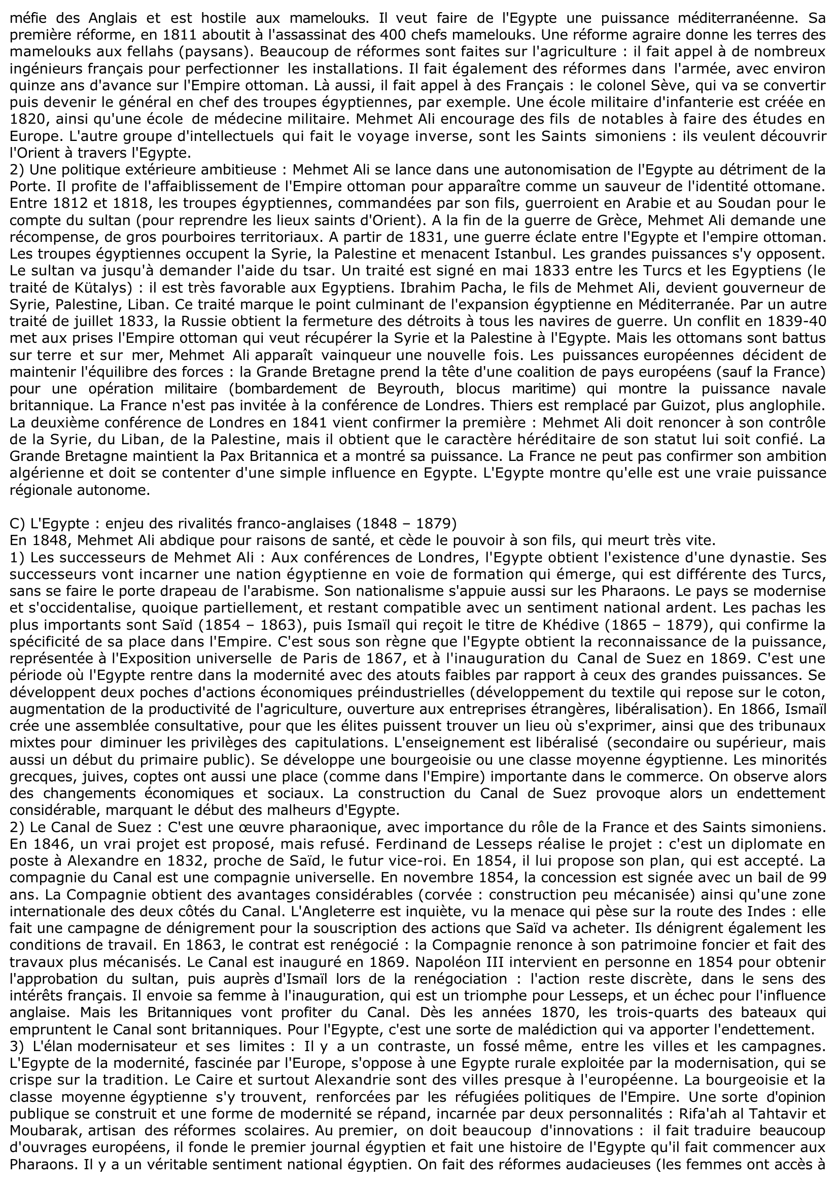 Prévisualisation du document IMPERIALISMES ET COLONISATION SUR LA RIVE SUD DE LA MEDITERRANEE (1798 – 1914) - HISTOIRE