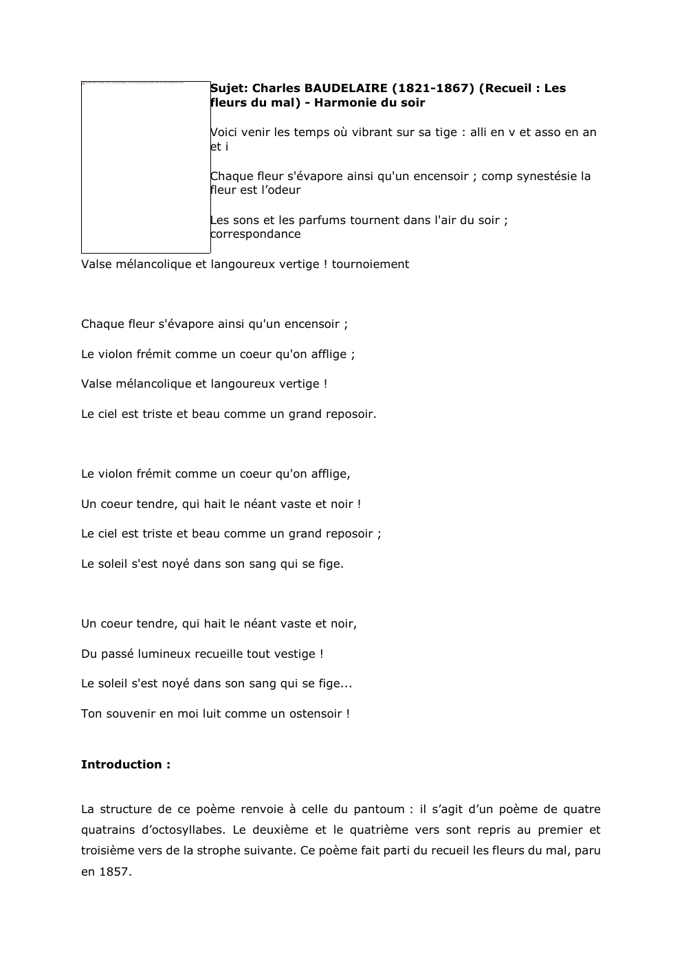 Prévisualisation du document Impossible d'afficher l'image liée. Le fichier a peut-être été déplacé, renommé ou supprimé. Vérifiez que la liaison pointe v ers...