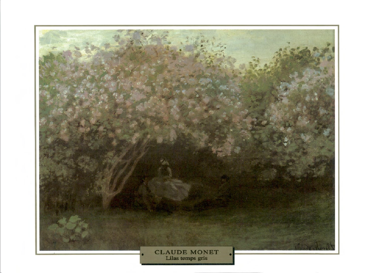 Prévisualisation du document IMPRESSIONNISME•

1872

PAYSAGE

France

Claude MONET
LILAS TEMPS GRIS

Plus que la maison, c'est le jardin qui séduit Monet dans...