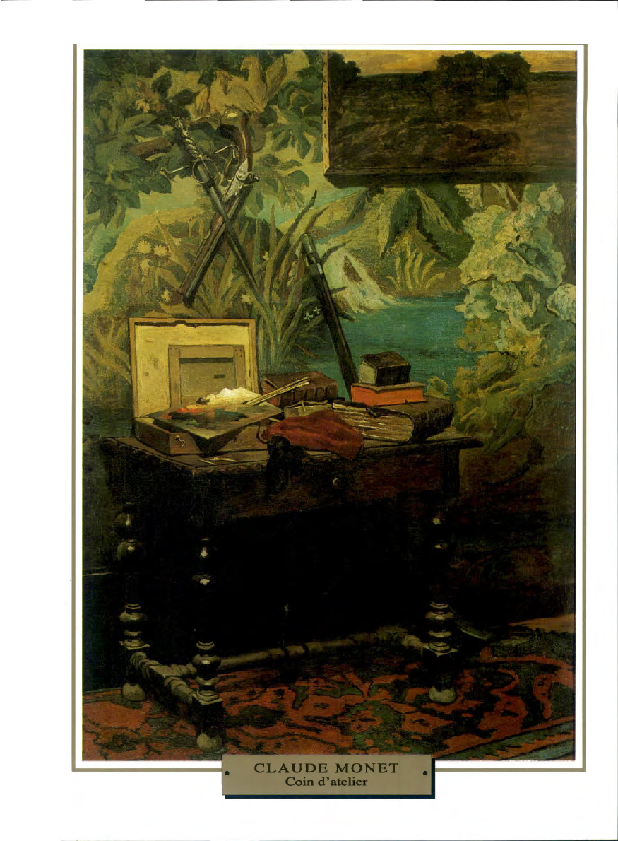 Prévisualisation du document IMPRESSIONNISME
INTIMITÉ

1861
France

Claude MONET
COIN D'ATELIER

A vingt et un ans, si Monet n'est pas encore impressionniste, c'est...