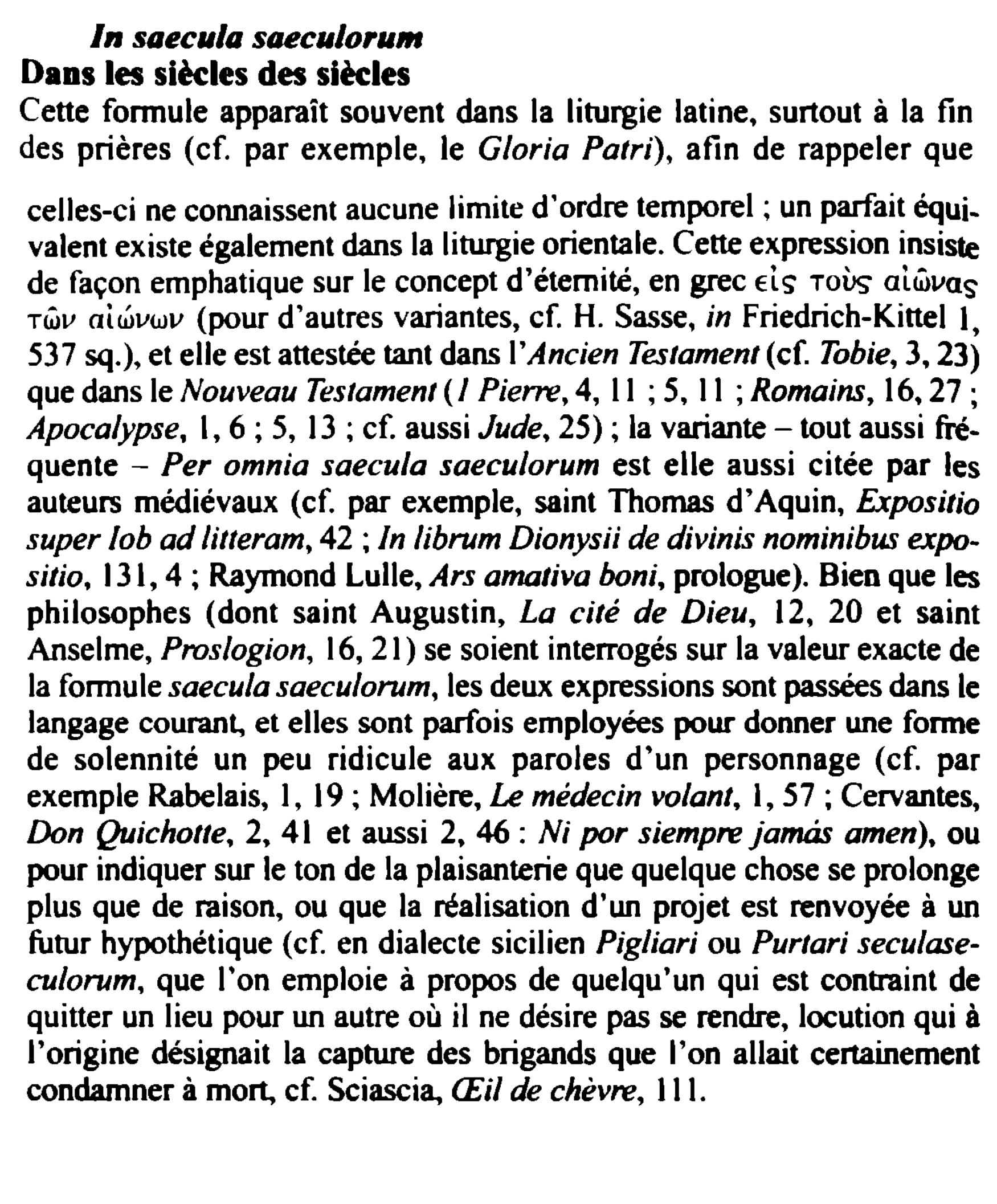 Prévisualisation du document in saecula saeculorum
