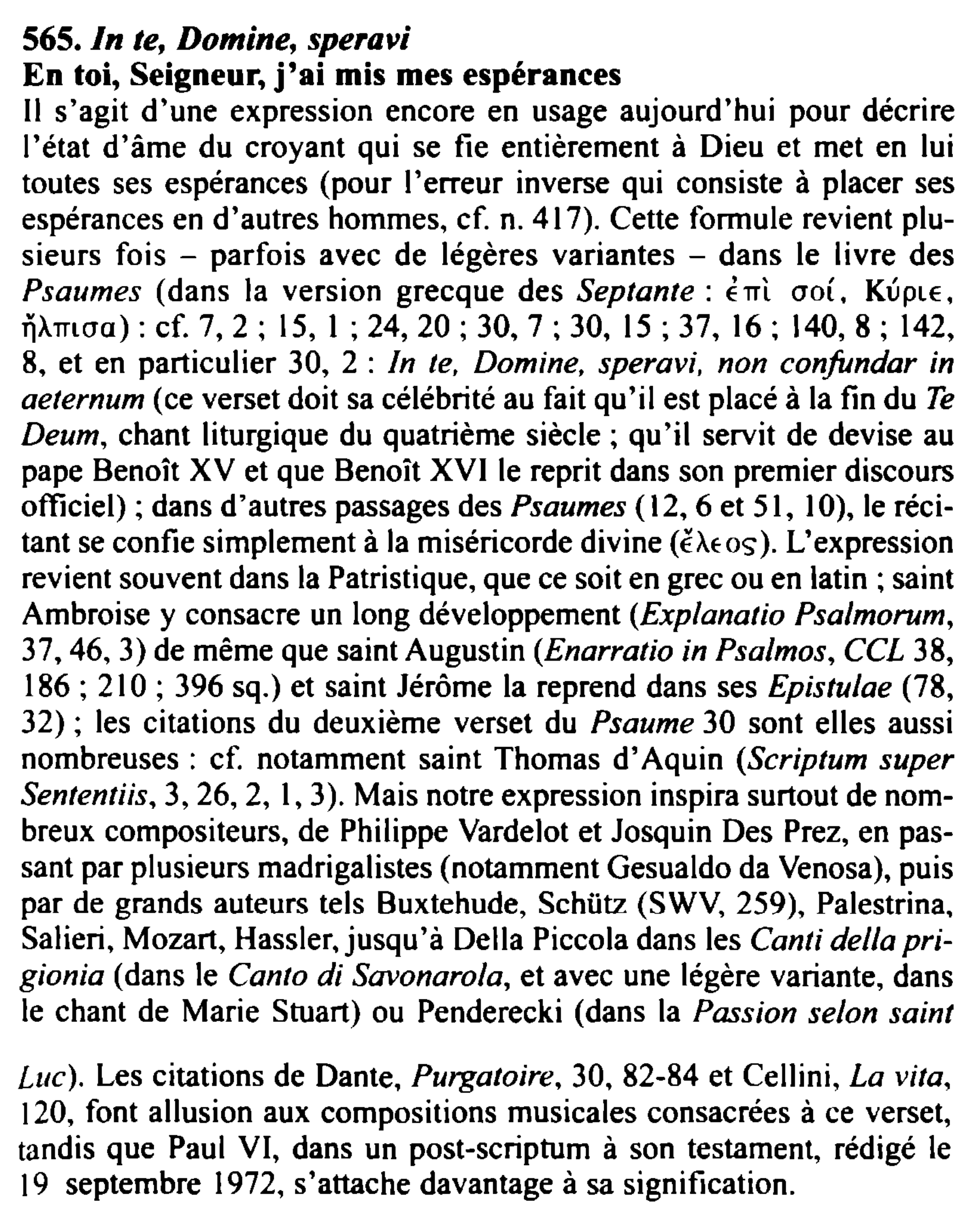 Prévisualisation du document In te, Domine, speravi