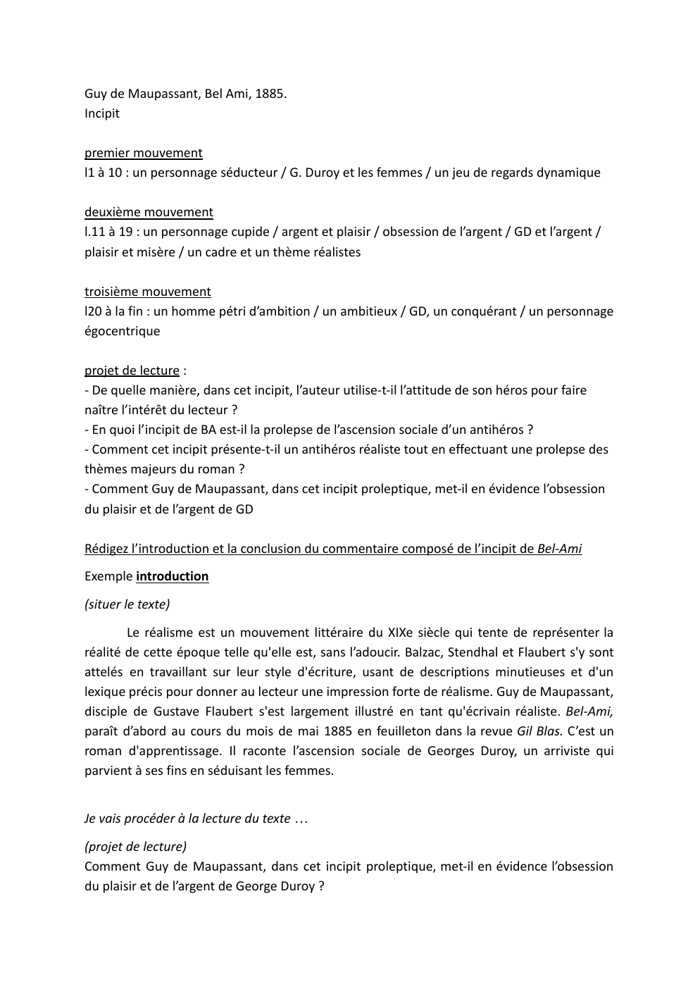 Prévisualisation du document incipit bel ami