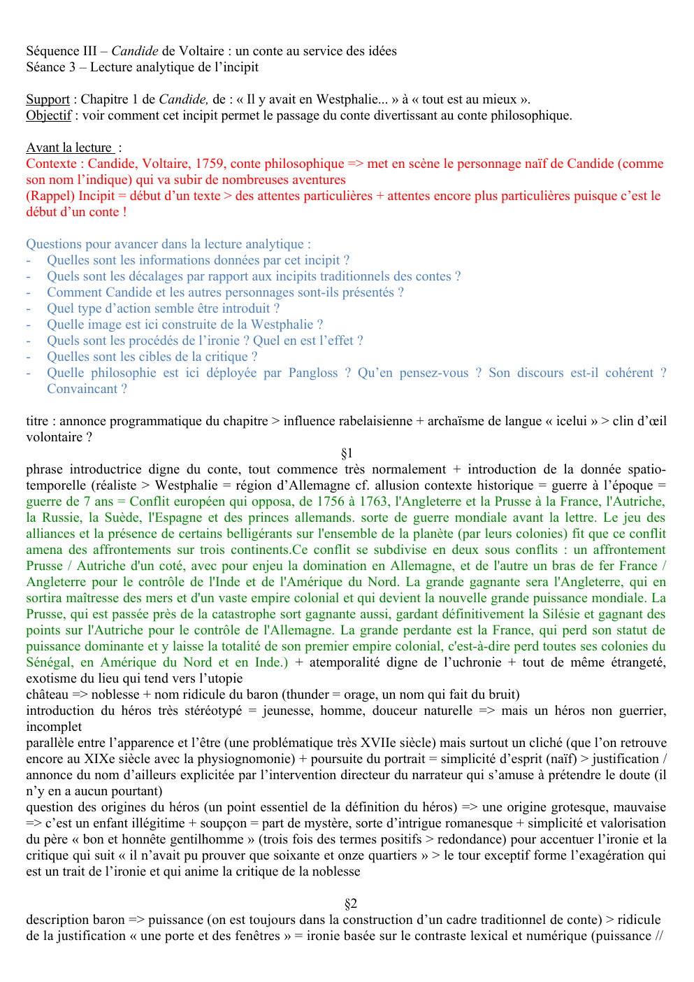 Prévisualisation du document Incipit Candide Voltaire chapitre 1