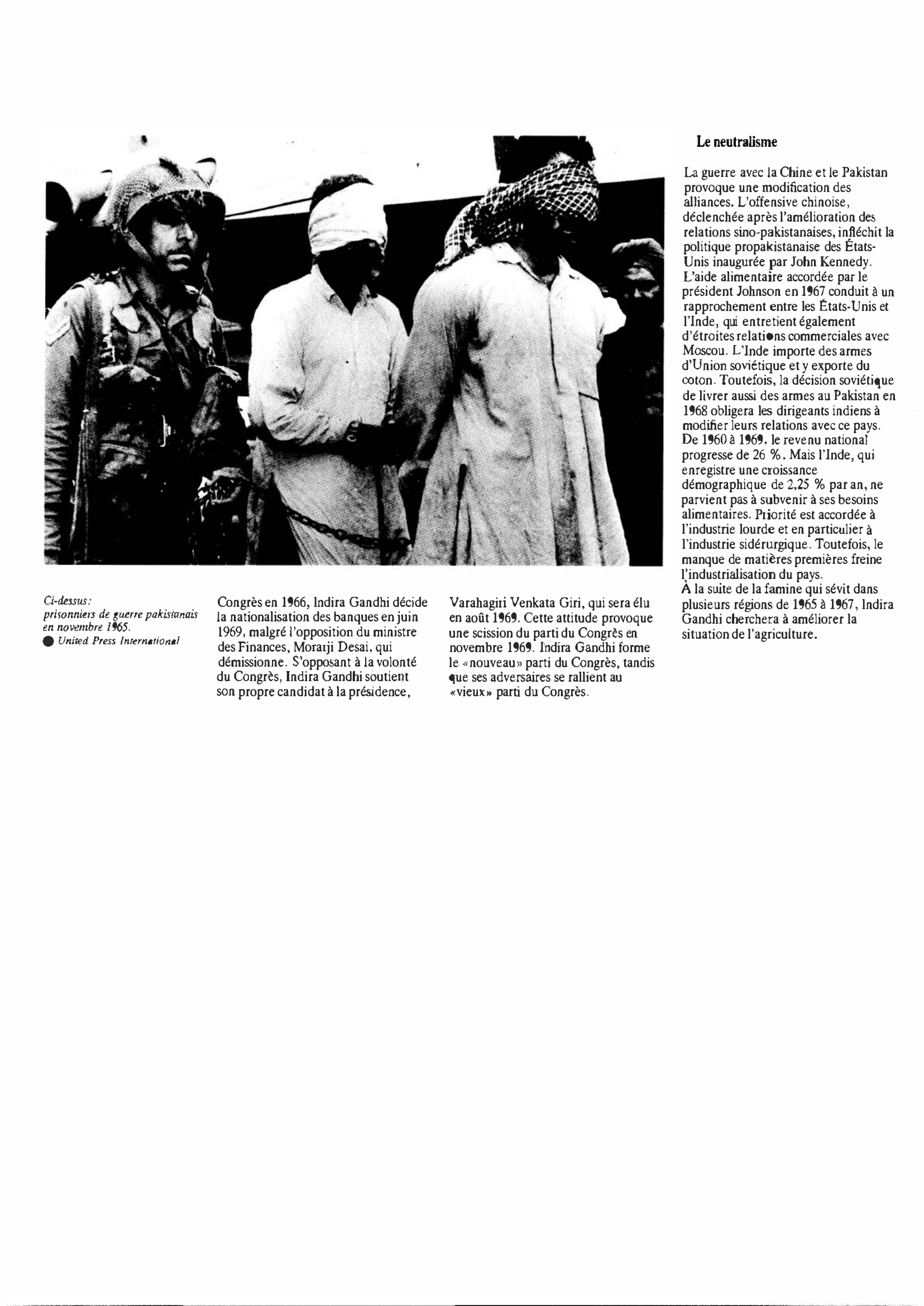 Prévisualisation du document Inde de 1960 à 1969 : Histoire