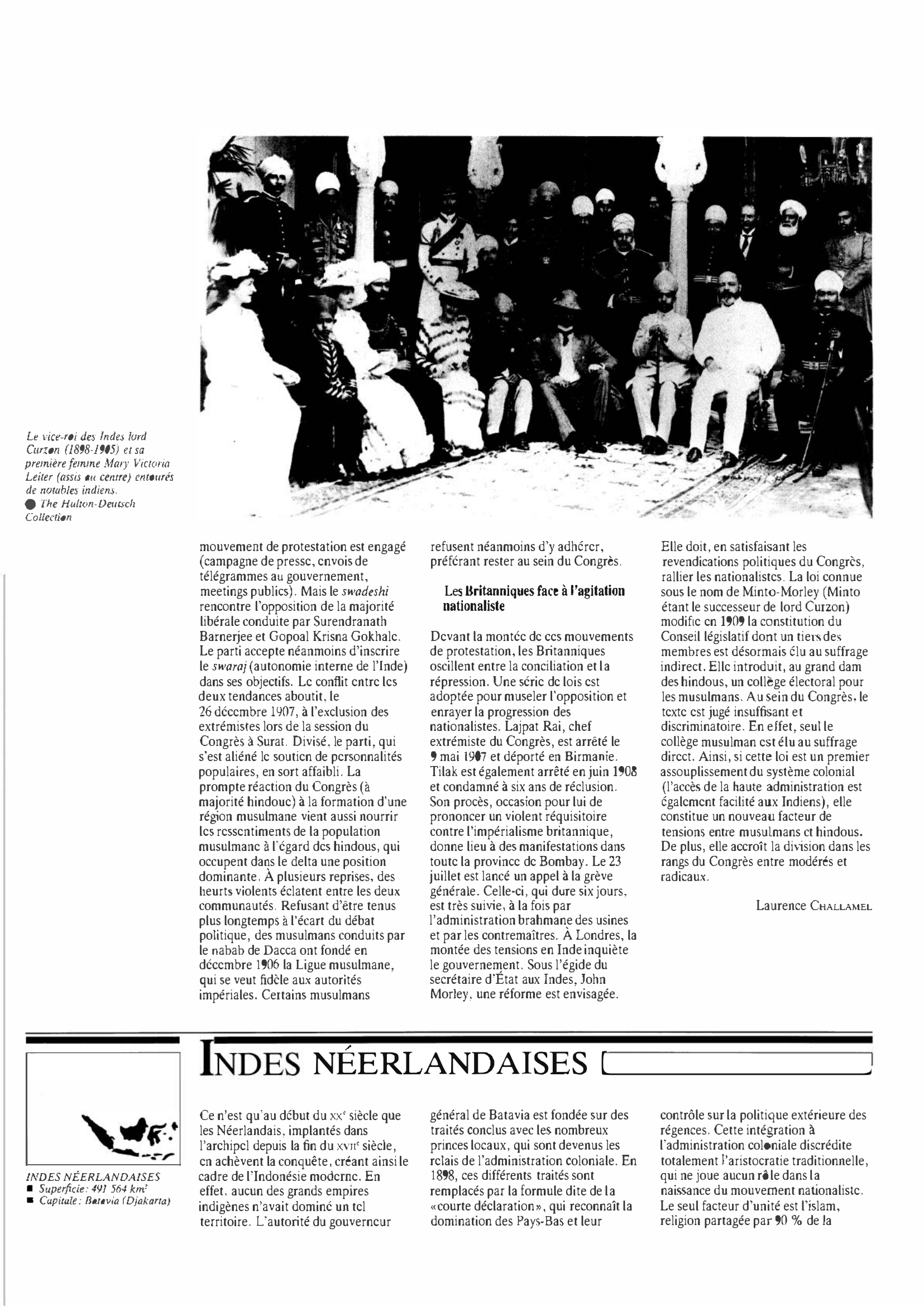 Prévisualisation du document Inde française et portugaise de 1900 à 1909 : Histoire