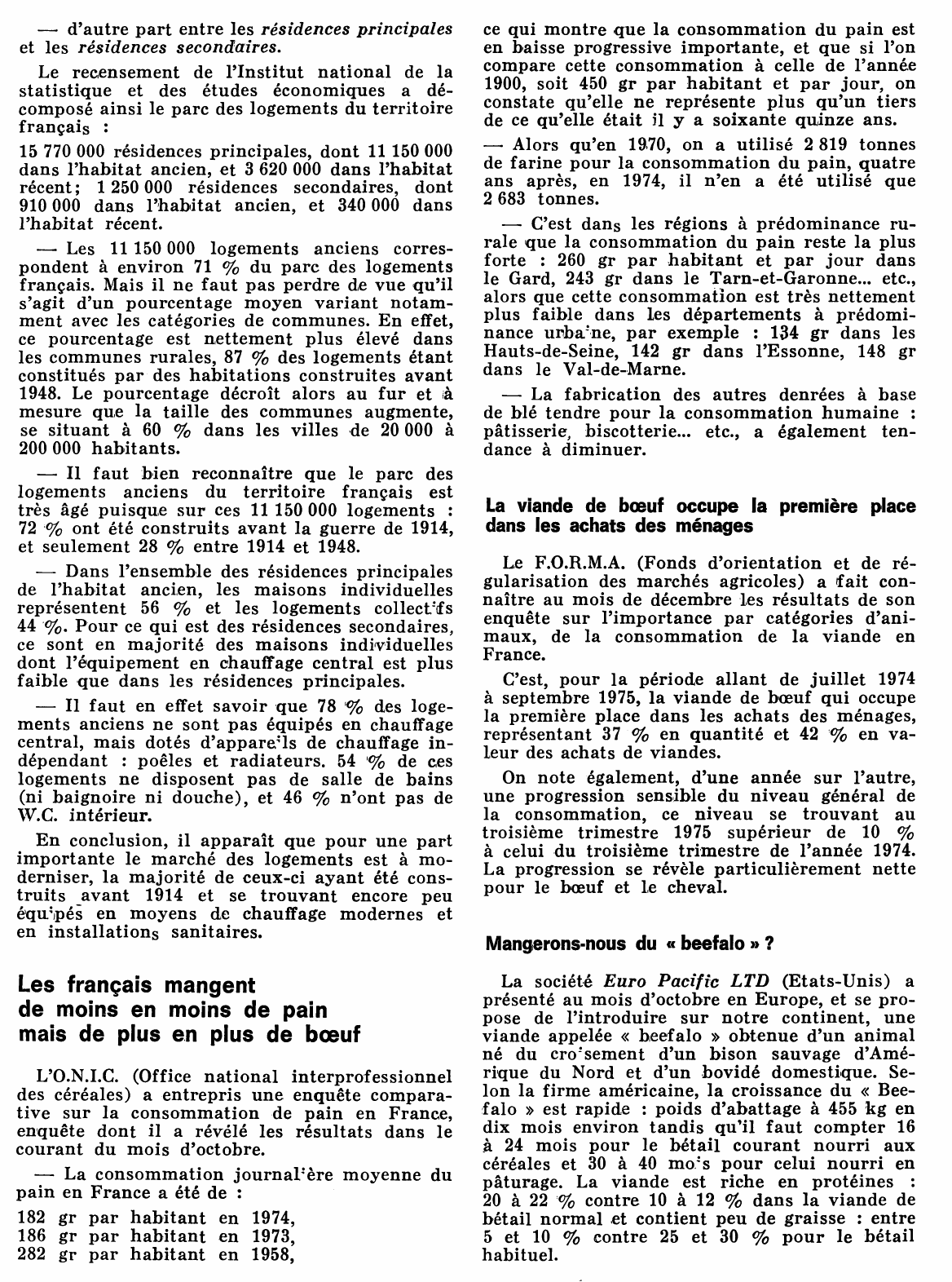 Prévisualisation du document Indice du coût de la construction pour le troisième trimestre 1975 (immobilier)