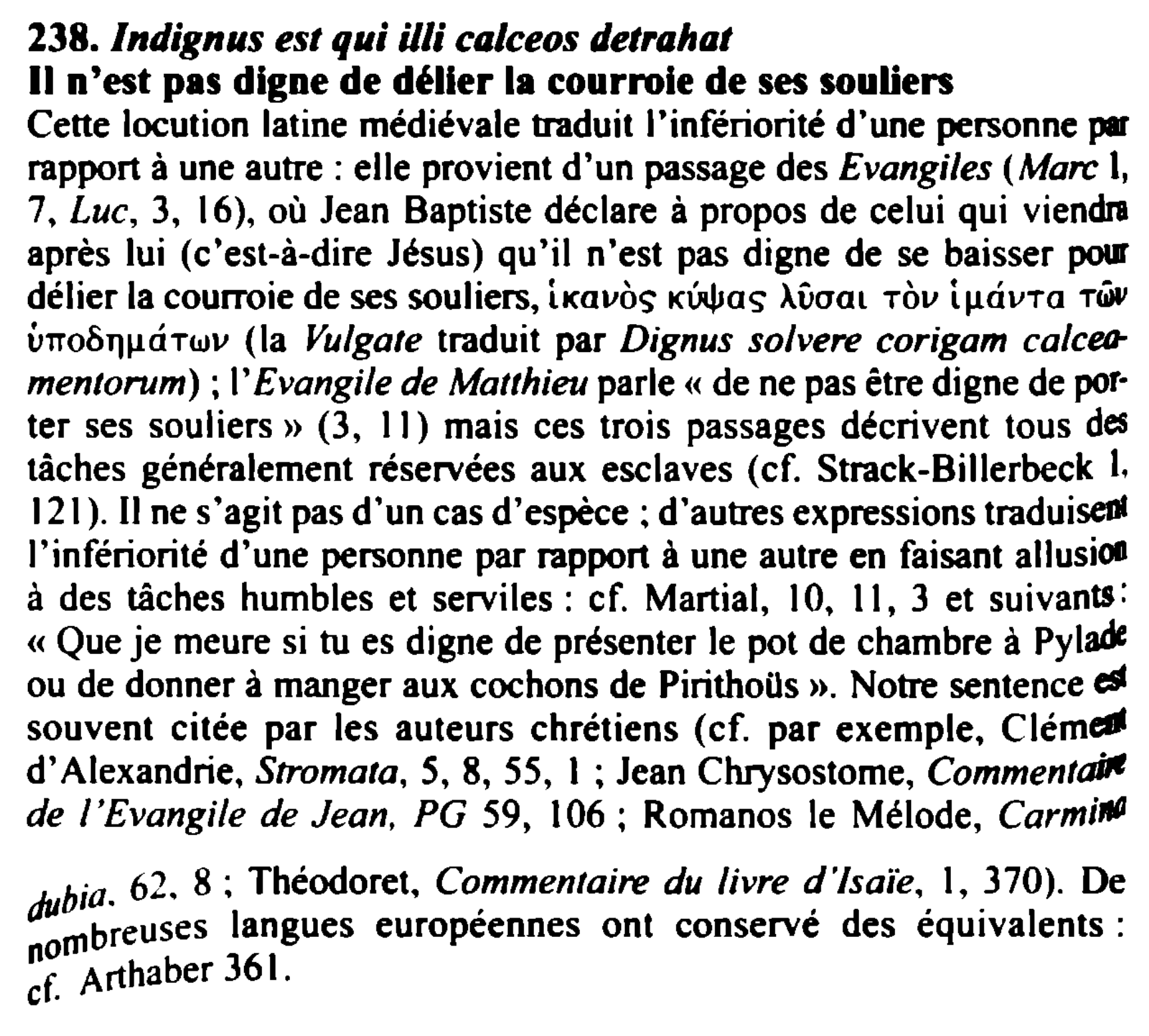 Prévisualisation du document Indignus est qui illi calceos detrahat