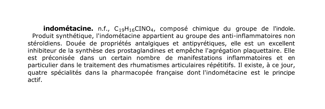 Prévisualisation du document indométacine.