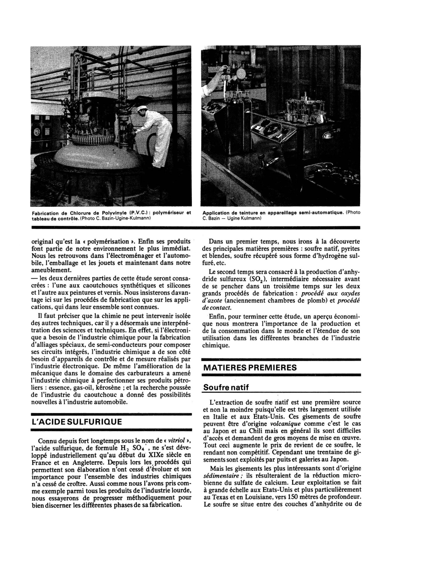 Prévisualisation du document INDUSTRIES CHIMIQUES: Généralités Industries de l'acide sulfurique