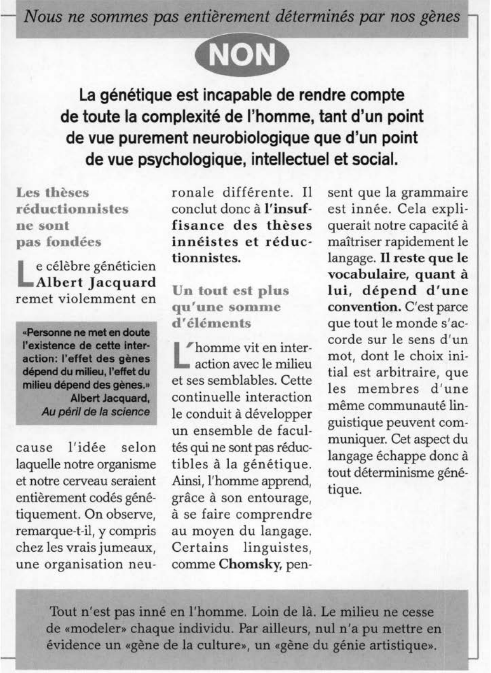 Prévisualisation du document Innéisme (analyse et critique de la doctrine)
