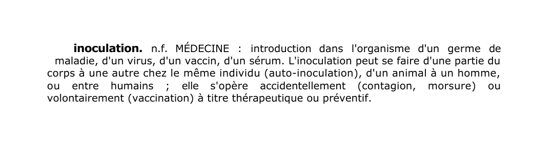 Prévisualisation du document inoculation.