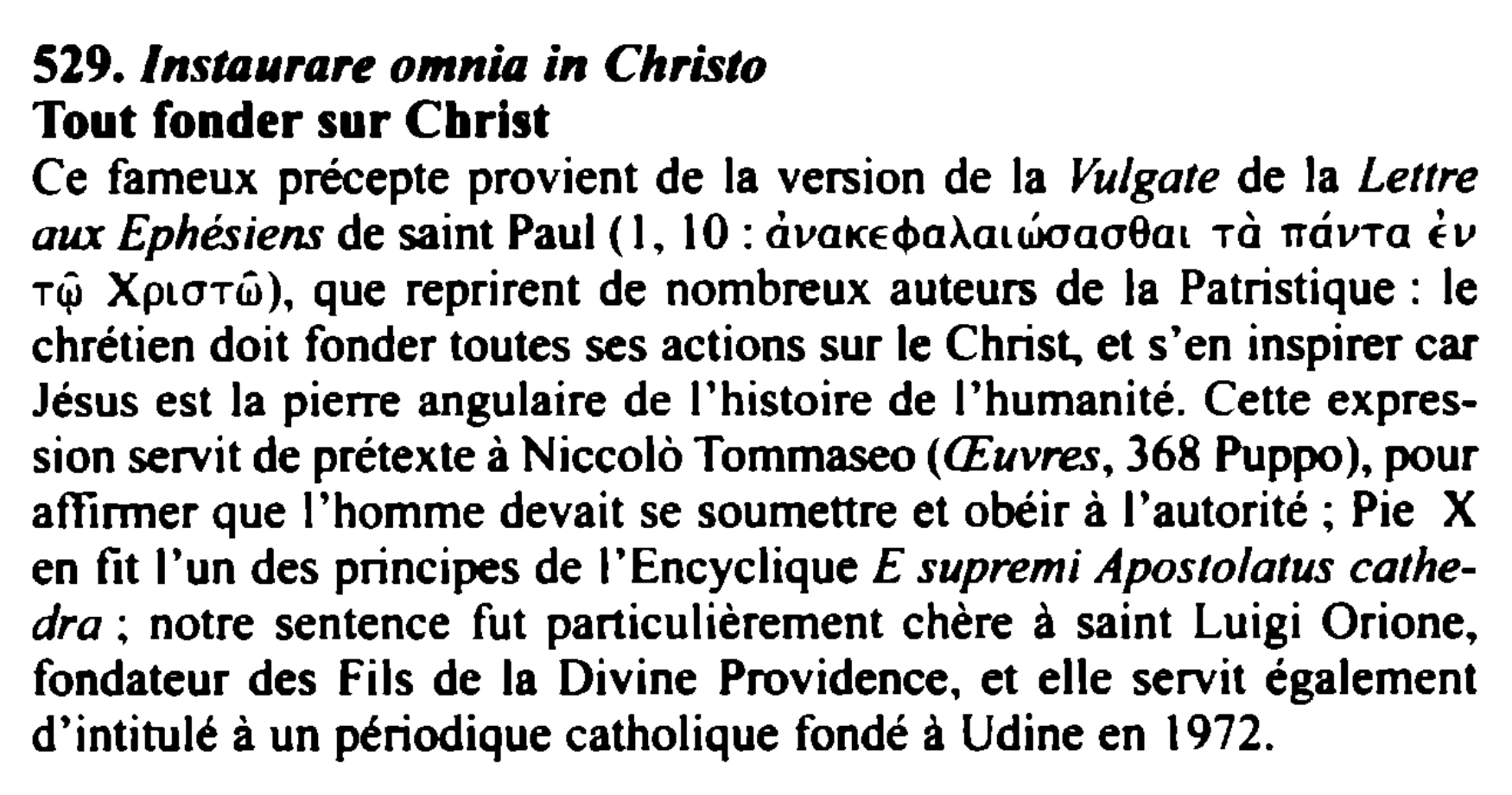 Prévisualisation du document Instaurare omnia in Christo / Tout fonder sur Christ