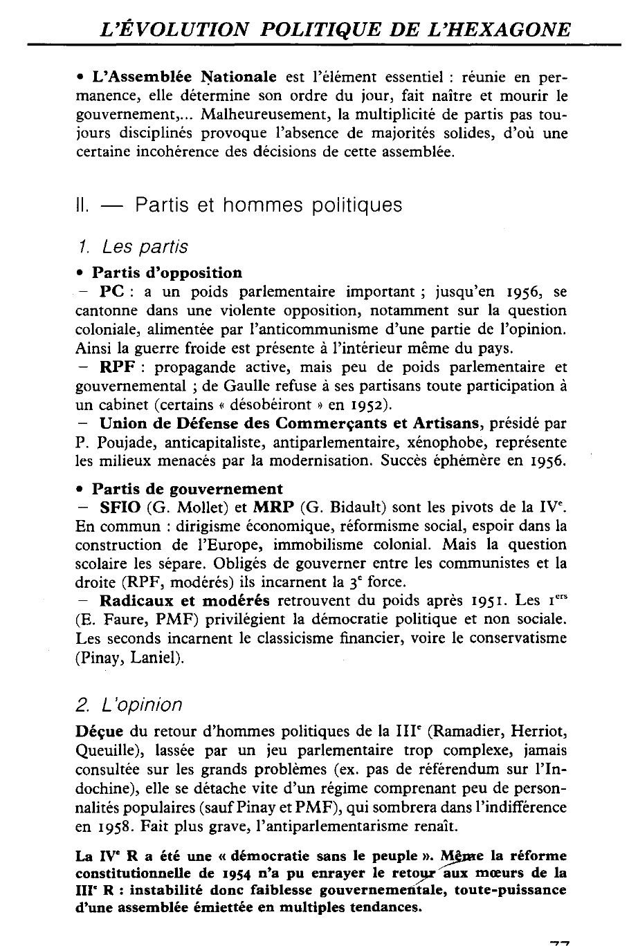 Prévisualisation du document INSTITUTIONS ET RITUEL  DE LA IVe RÉPUBLIQUE