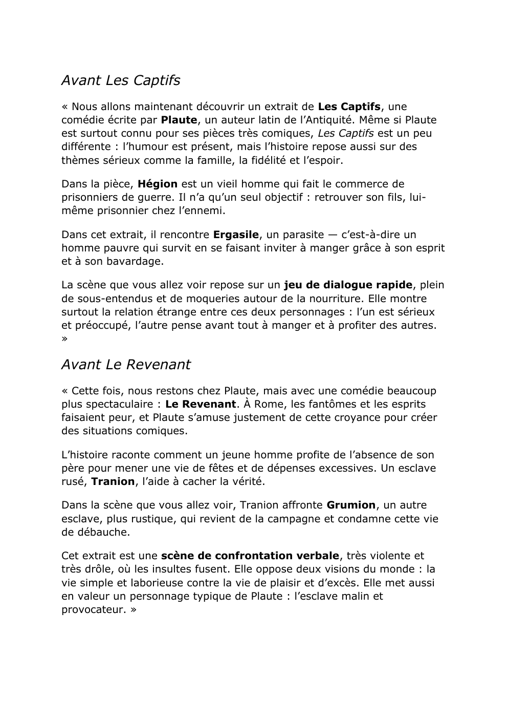 Prévisualisation du document interludes théatre antique