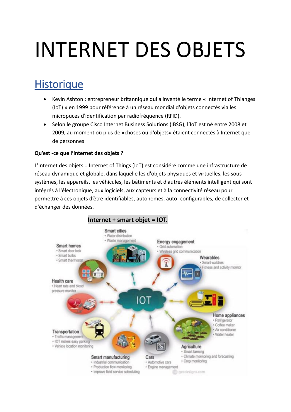 Prévisualisation du document INTERNET DES OBJETS