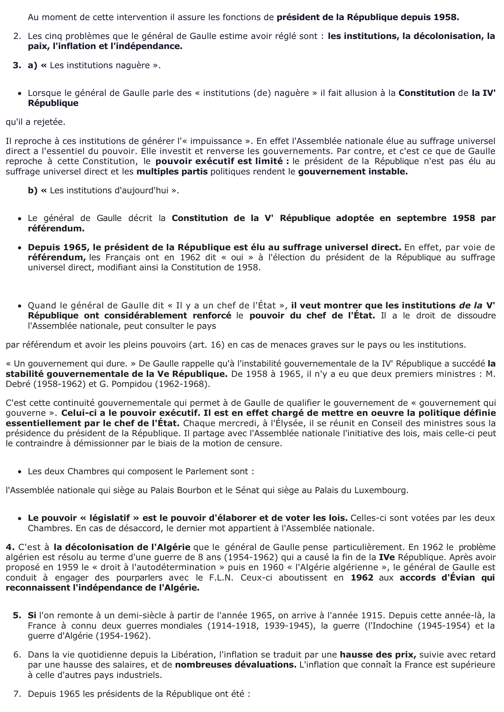 Prévisualisation du document Intervention radiotélévisée du général de Gaulle - 3 décembre 1965 - (avant les élections présidentielles)