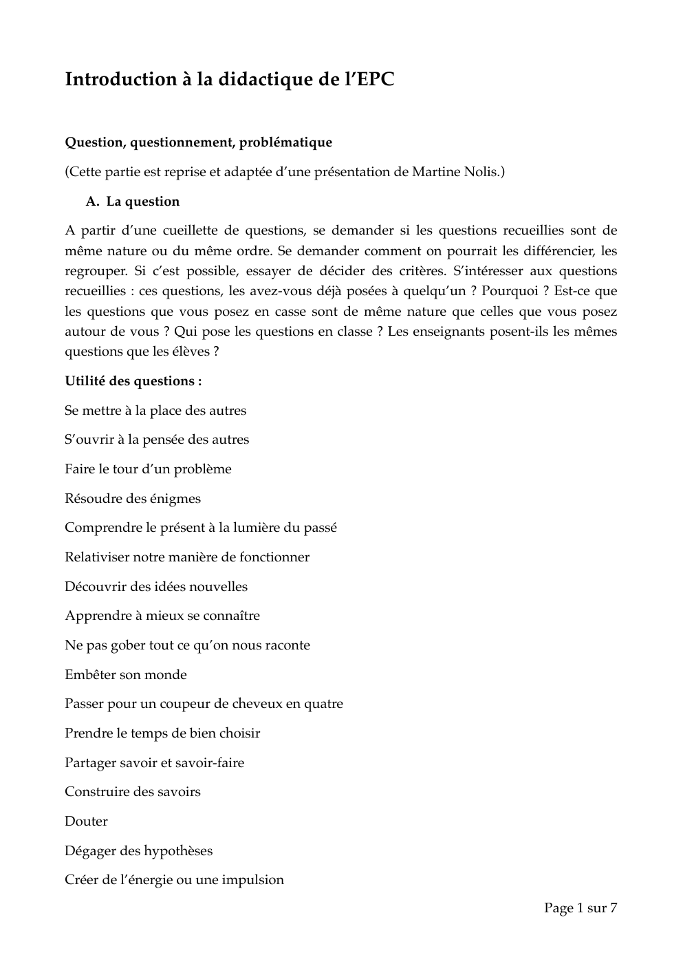 Prévisualisation du document Introduction à la didactique de l’EPC