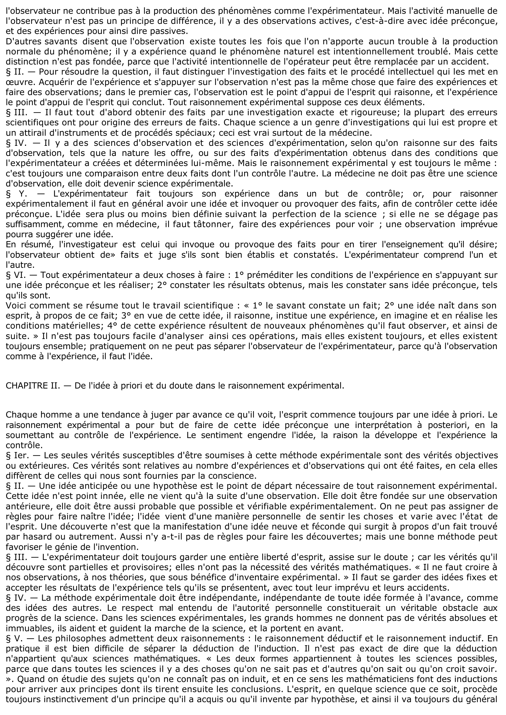 Prévisualisation du document INTRODUCTION A L'ETUDE DE LA MÉDECINE EXPERIMENTALE DE CLAUDE BERNARD (fiche de lecture)