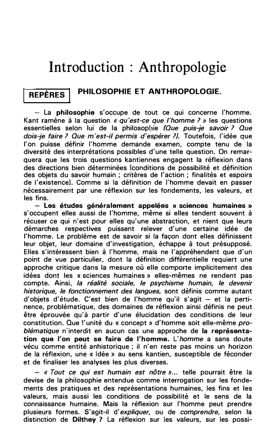 Prévisualisation du document Introduction : Anthropologie