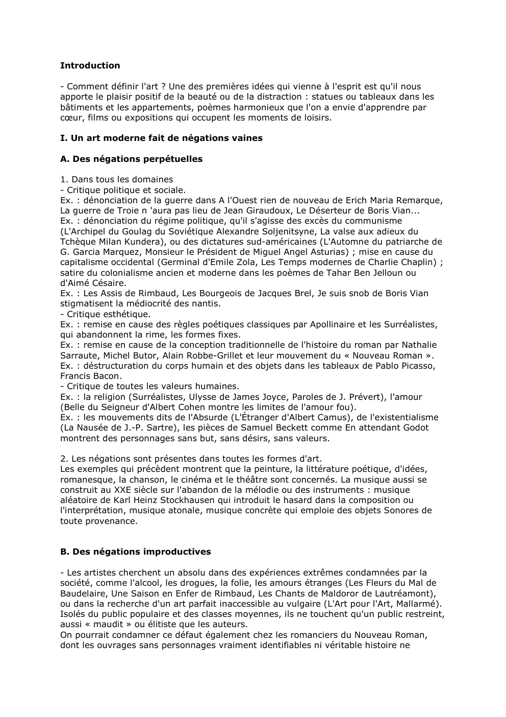 Prévisualisation du document Introduction
- Comment définir l'art ? Une des premières idées qui vienne à l'esprit est qu'il nous
apporte le plaisir...