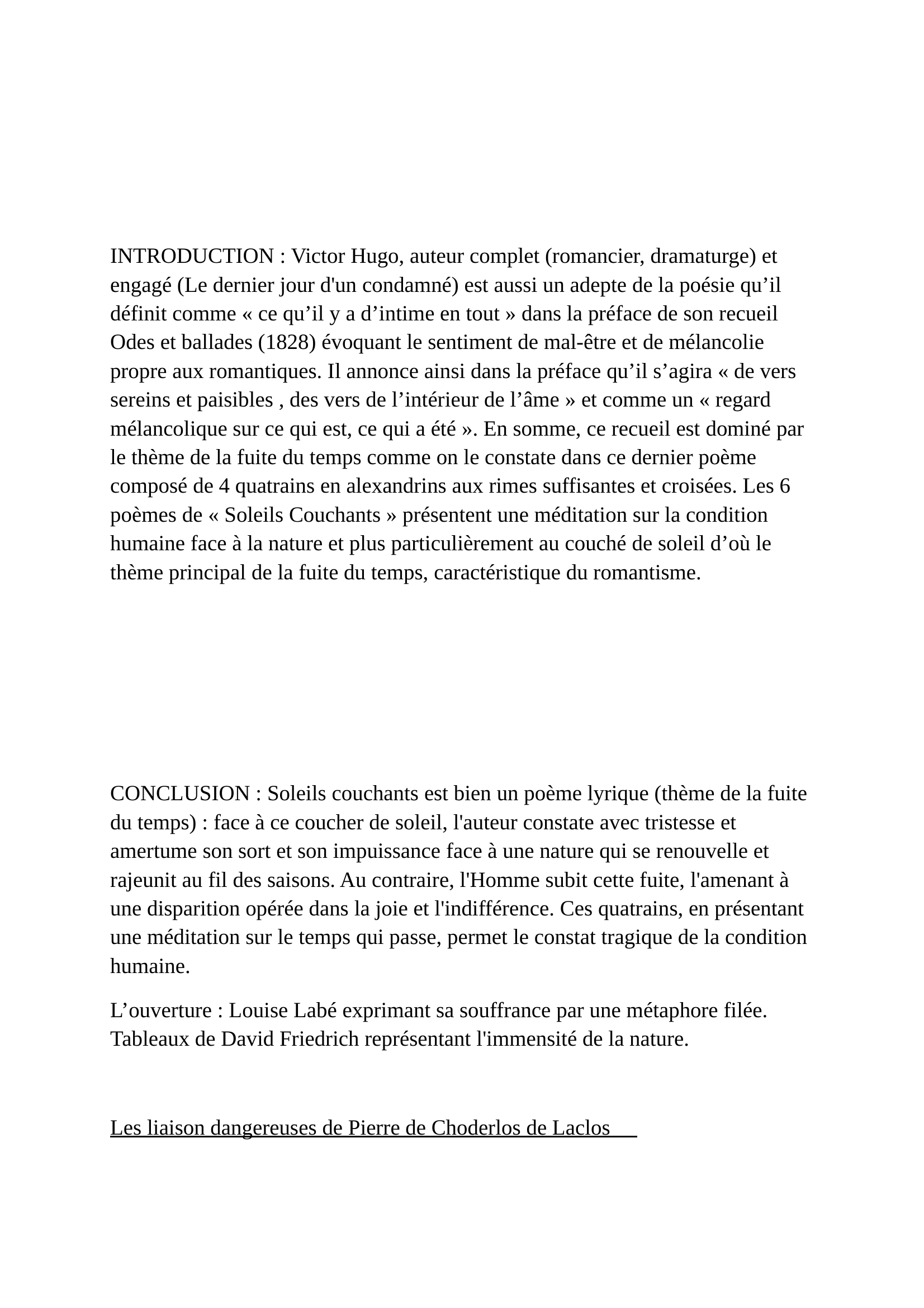 Prévisualisation du document INTRODUCTION ET CONCLUSION :UN RÊVE DE BERTRAND , LE SOLEIL S'EST Couché DE HUGO