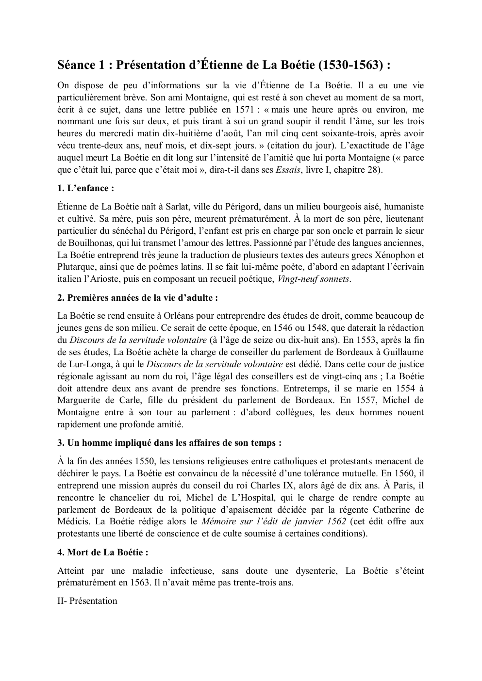 Prévisualisation du document Introduction La Boetie