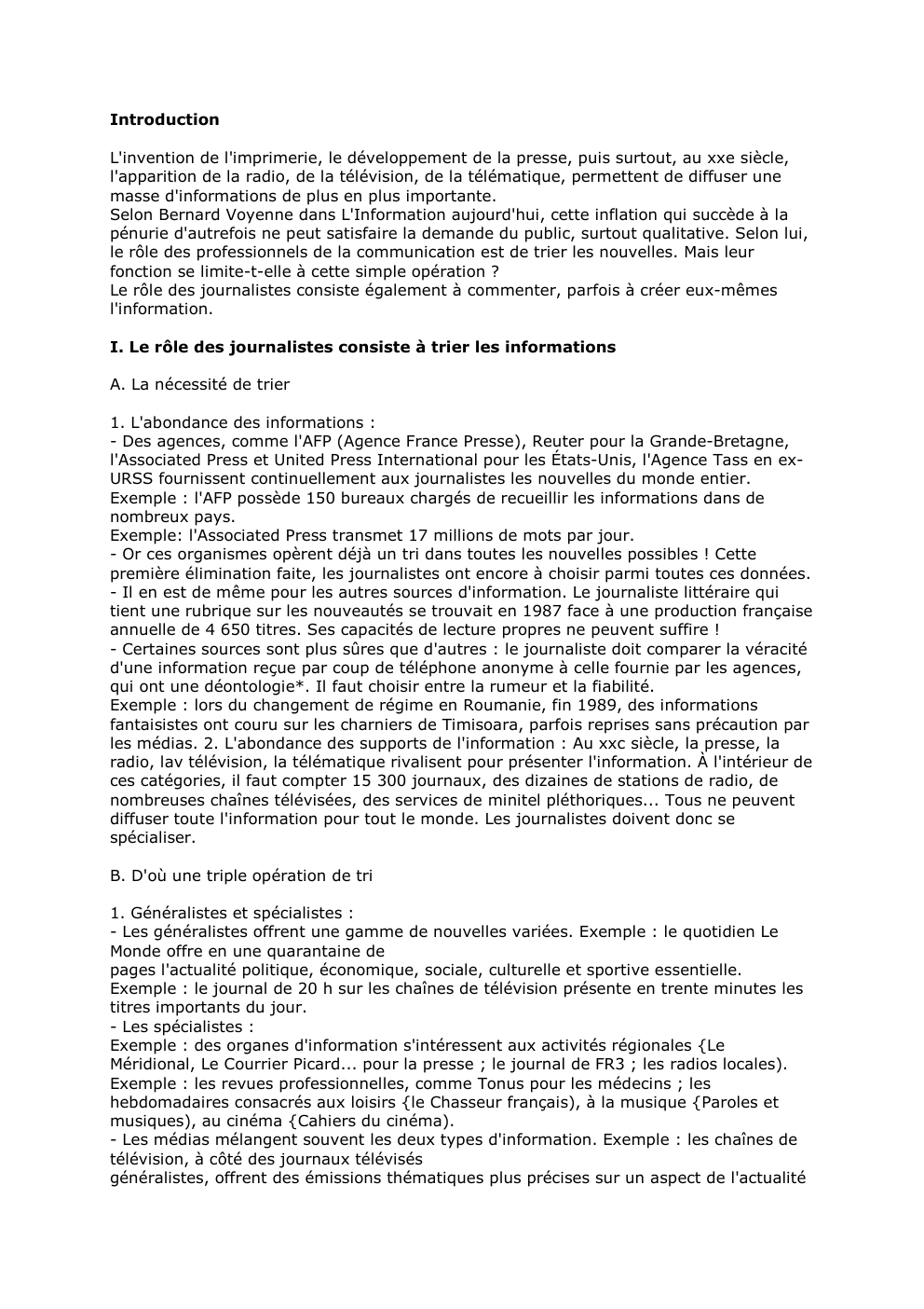 Prévisualisation du document Introduction
L'invention de l'imprimerie, le développement de la presse, puis surtout, au xxe siècle,
l'apparition de la radio, de la...