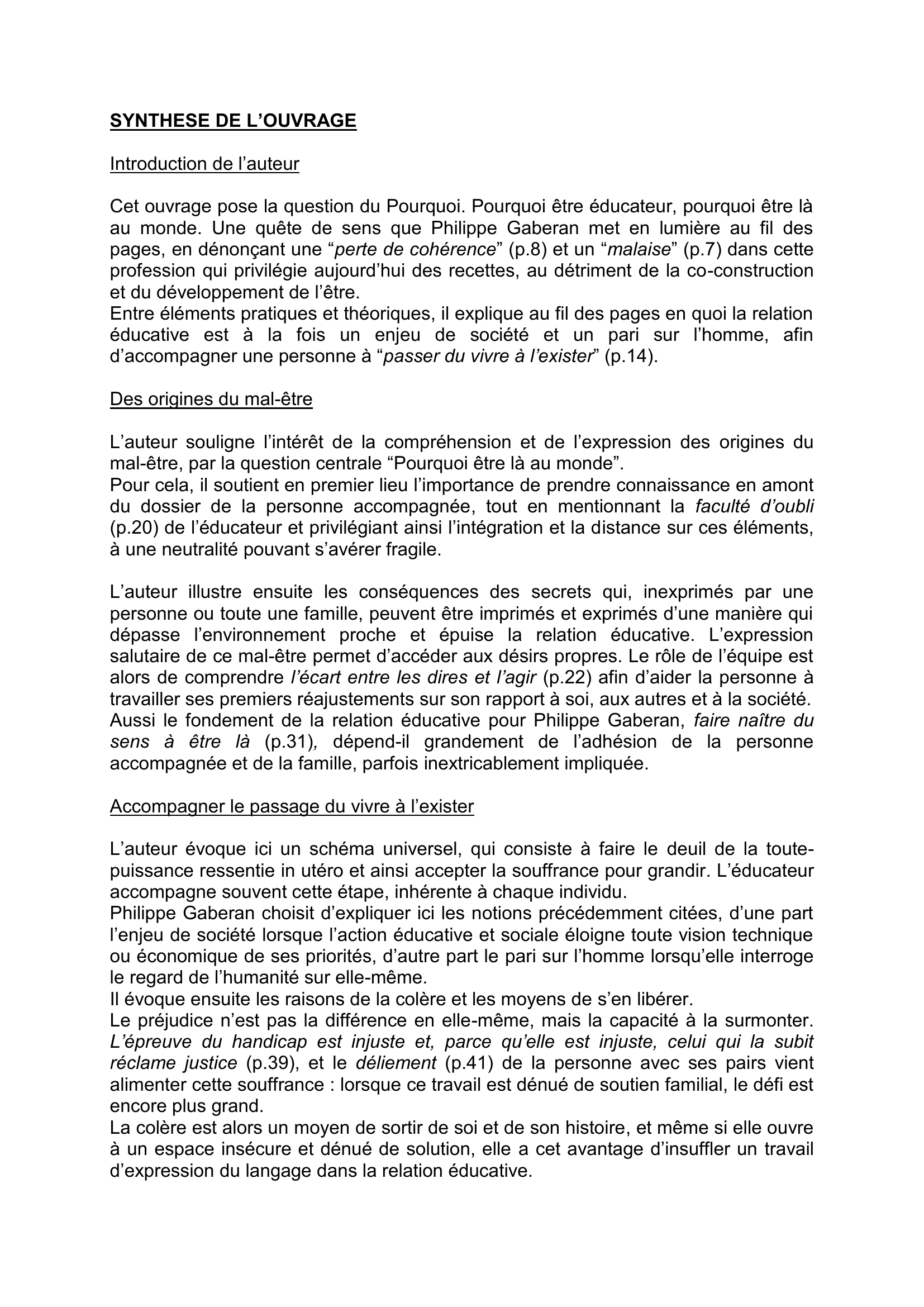 Prévisualisation du document INTRODUCTION 
 
Titre : La relation éducative, un outil professionnel