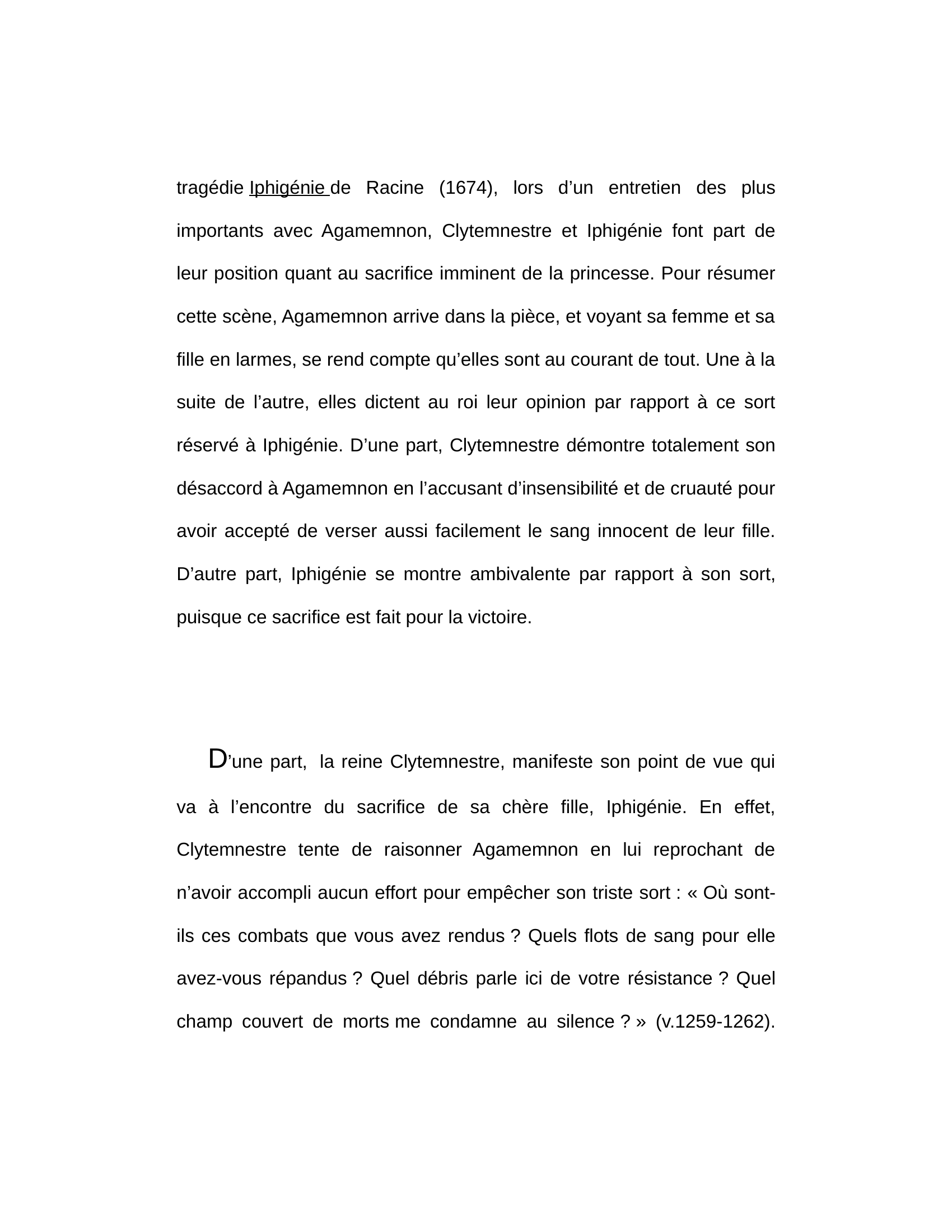 Prévisualisation du document Iphigénie de Jean Racine