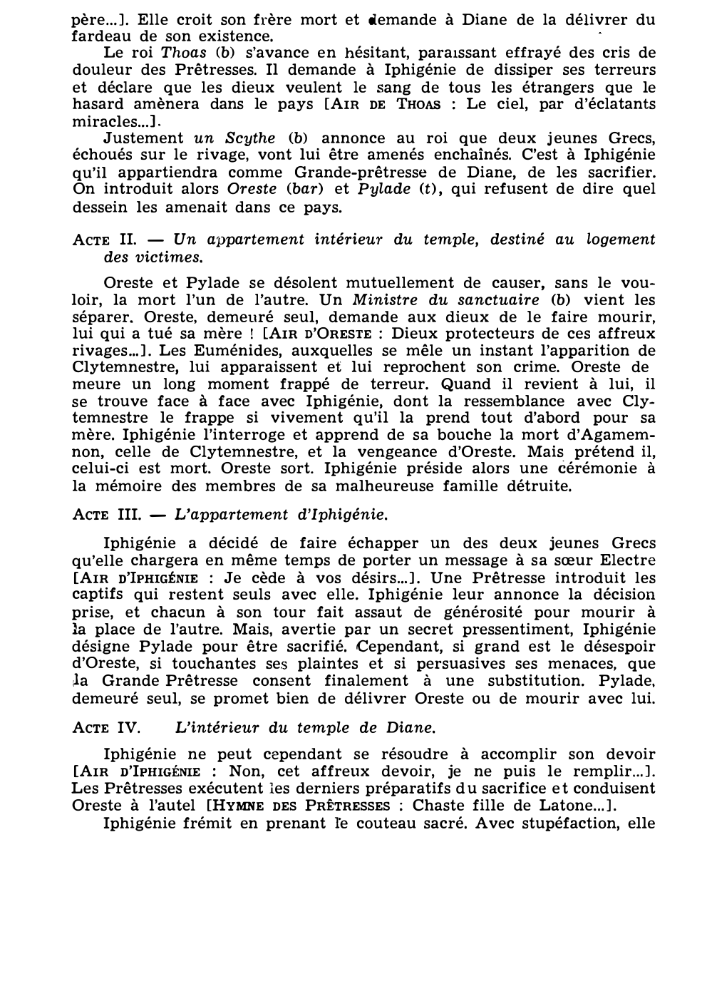 Prévisualisation du document IPHIGÉNIE EN TAURIDE de Glück (résumé et analyse de l’œuvre – Répertoire lyrique)