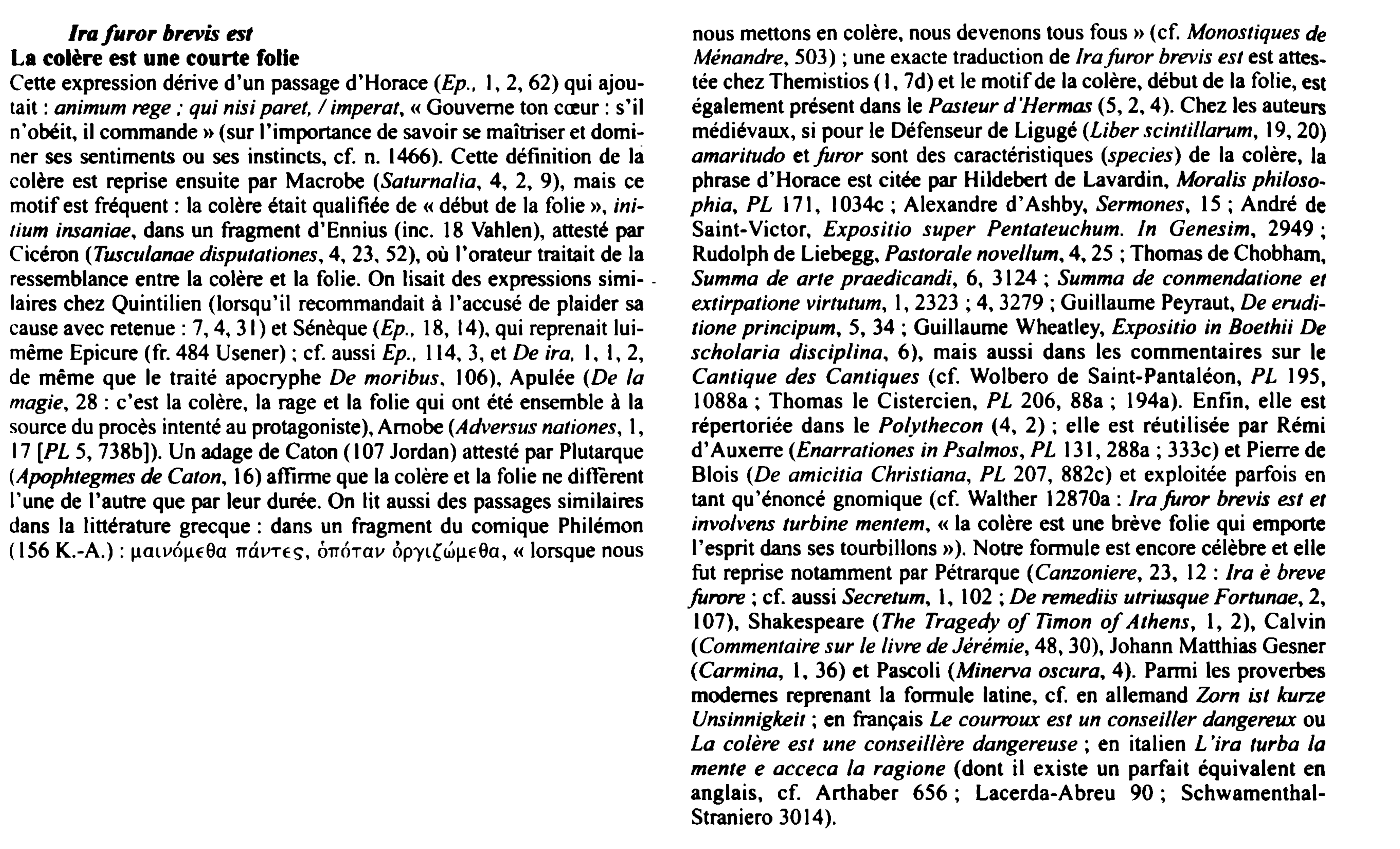 Prévisualisation du document Ira furor brevis est (citation latine)