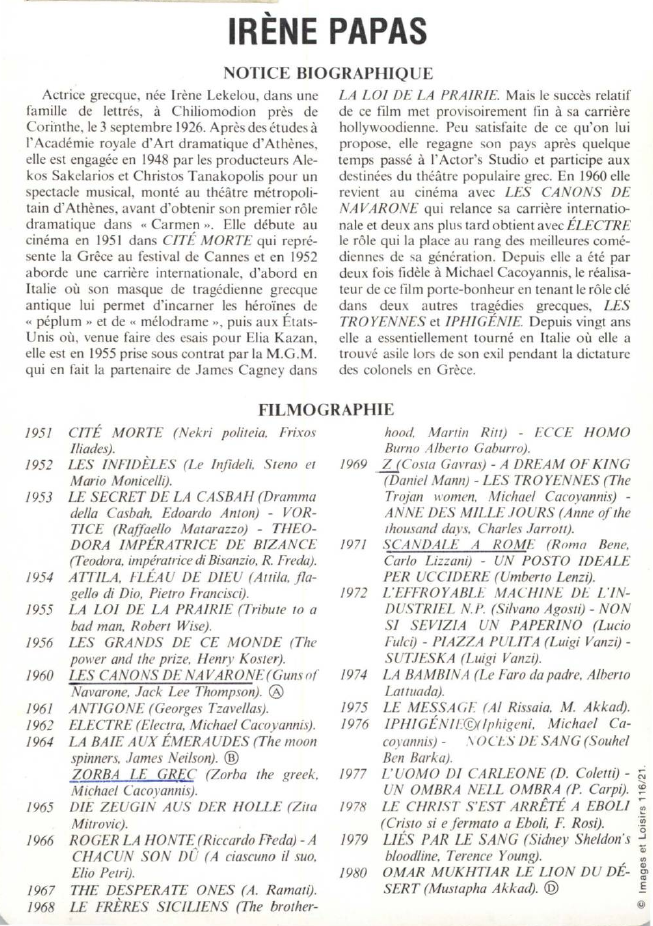 Prévisualisation du document IRÈNE PAPAS