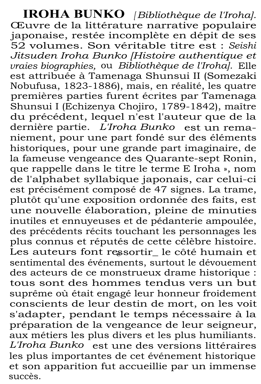 Prévisualisation du document IROHA BUNKO