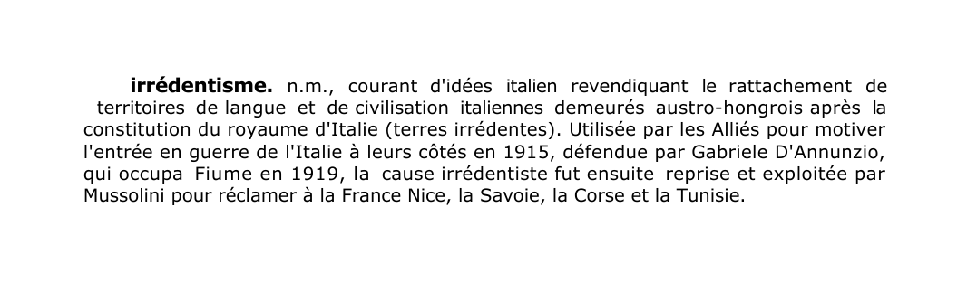 Prévisualisation du document irrédentisme.