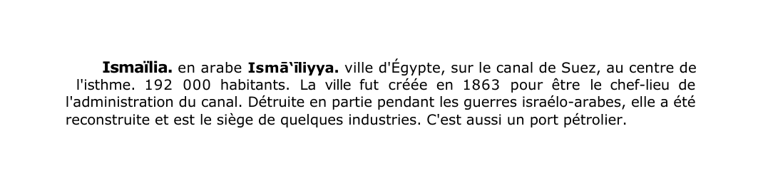 Prévisualisation du document Ismaïlia.