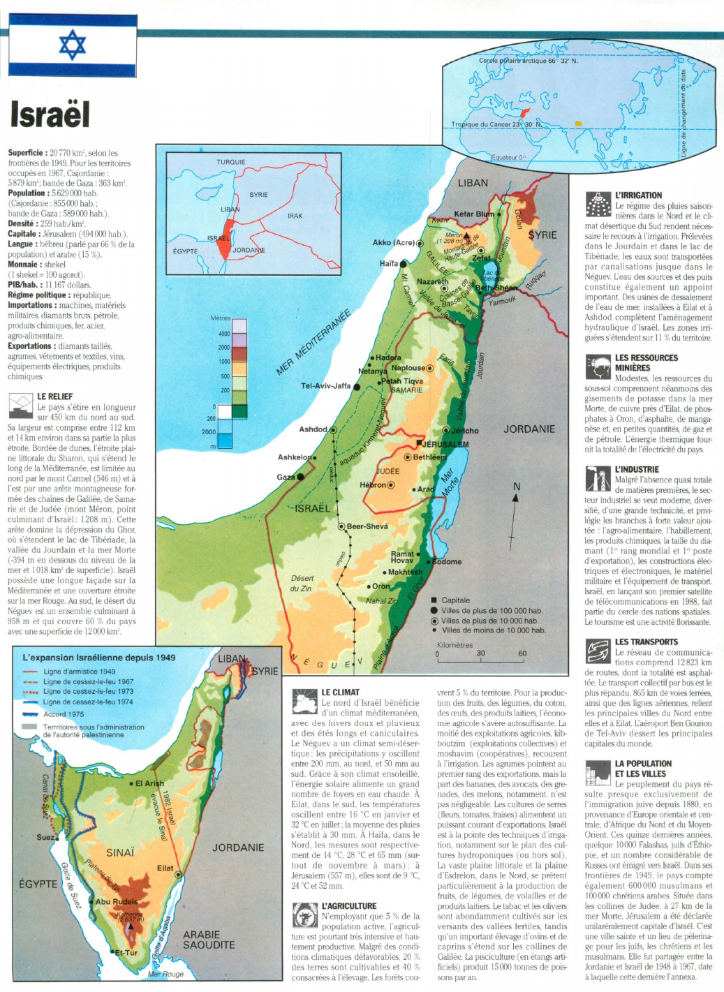 Prévisualisation du document Israël (carte)