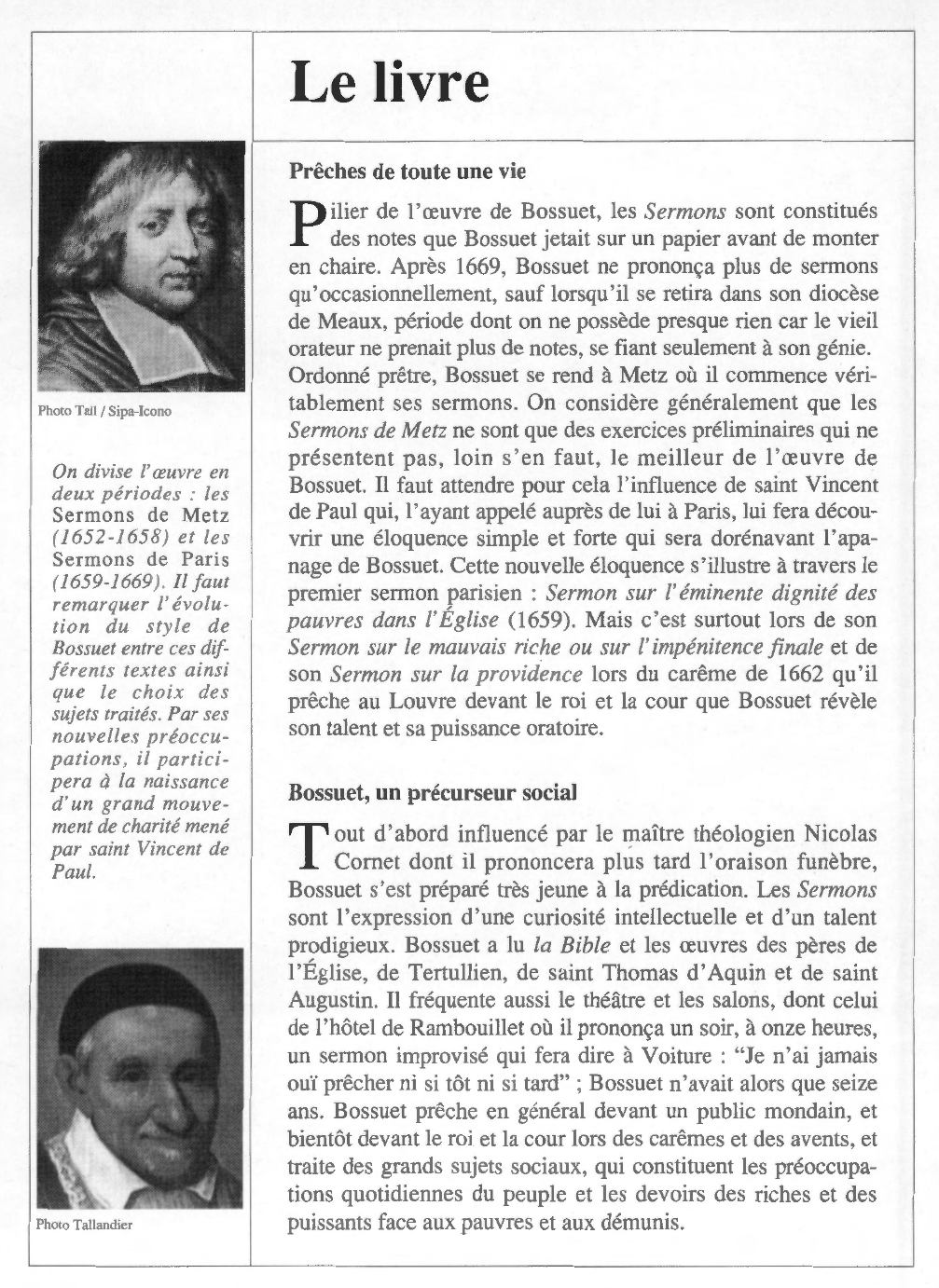 Prévisualisation du document Jacques Bénigne BOSSUET : Sermons