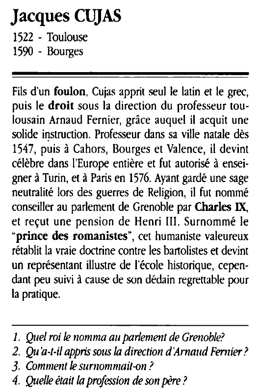 Prévisualisation du document Jacques CUJAS
