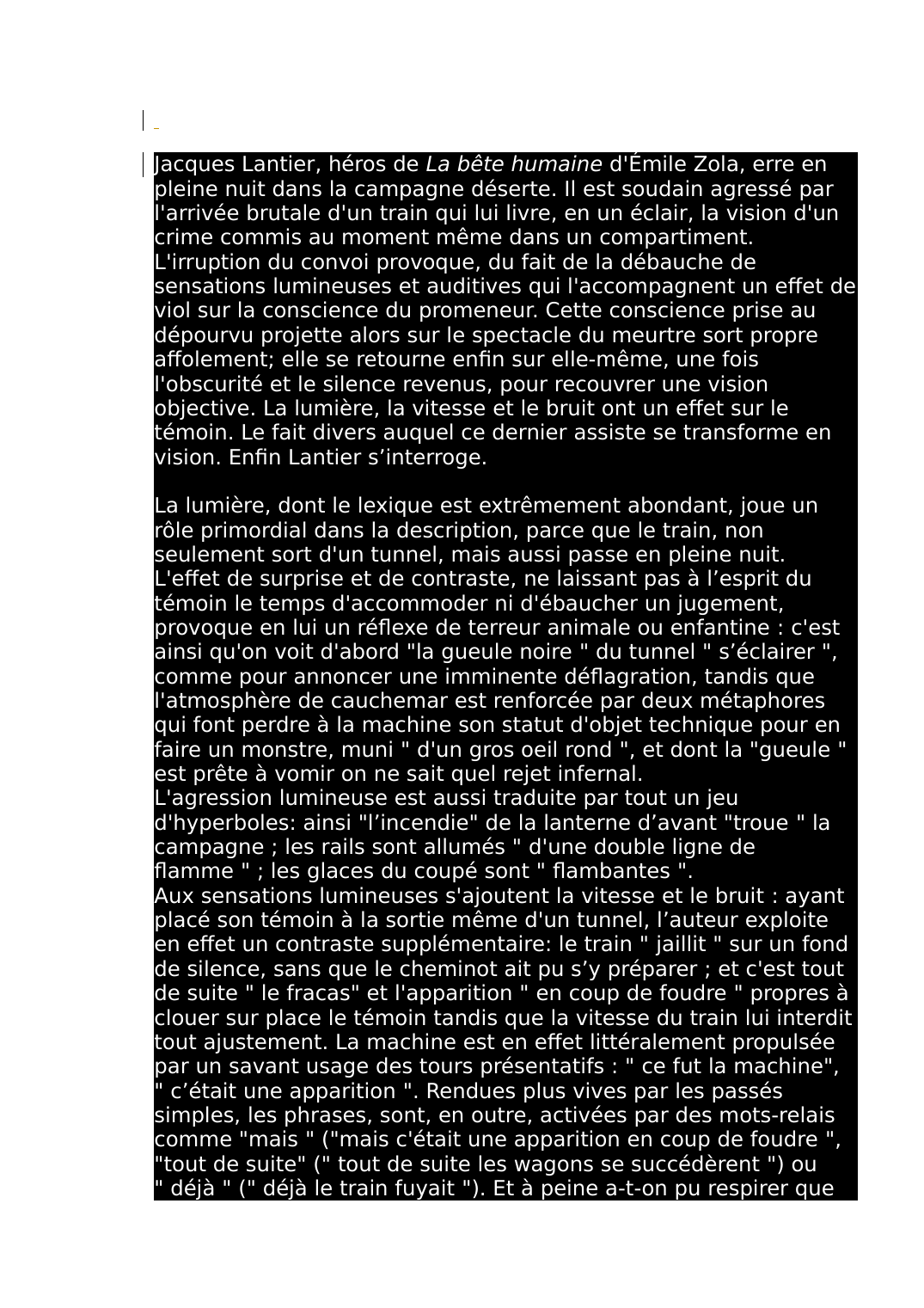 Prévisualisation du document Jacques Lantier, héros de La bête humaine d'Émile Zola