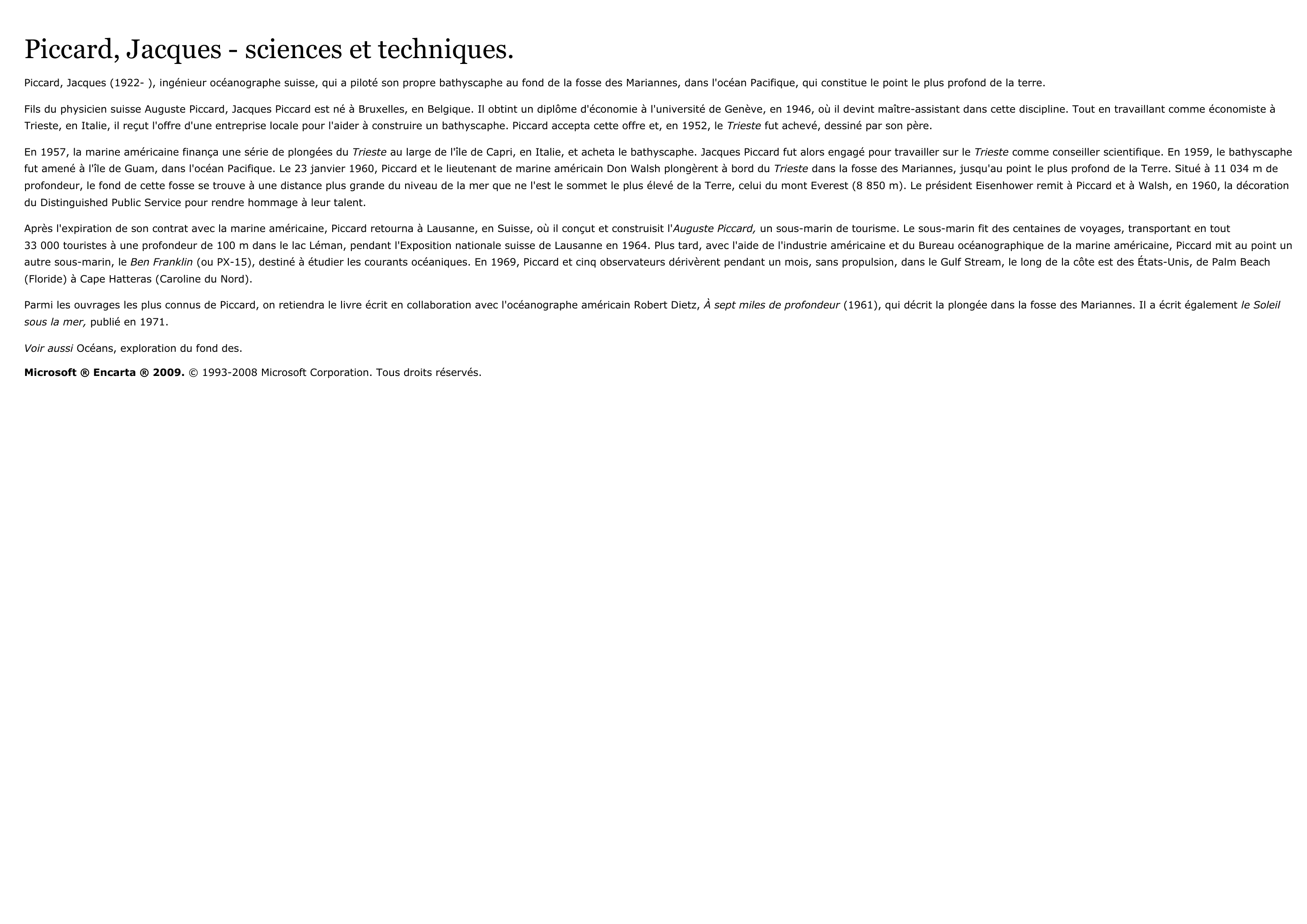 Prévisualisation du document Jacques Piccard