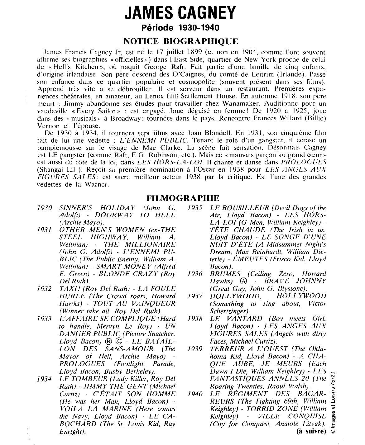 Prévisualisation du document JAMES CAGNEY